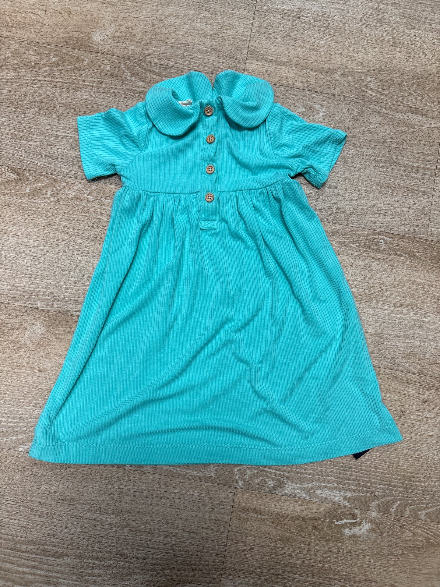 18-24m Kate Quinn Aqua Blue Collared Dress With Bloomers