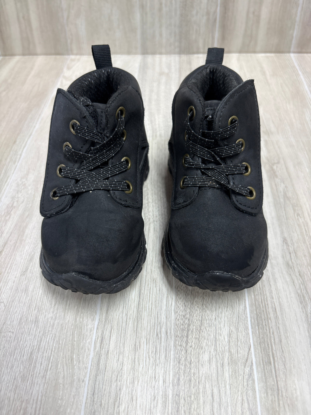 5c Black Velcro Boots