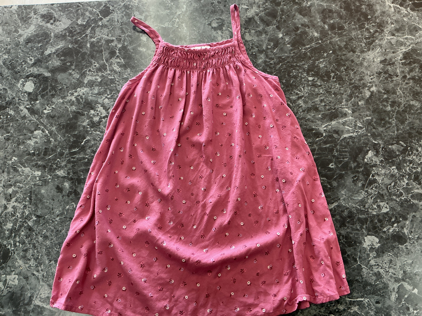 4T Mauve Floral Tank Dress