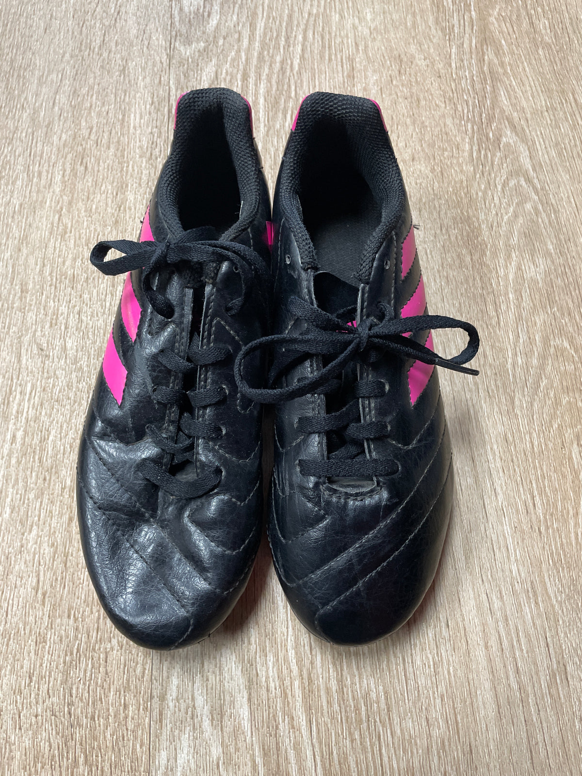 3Y Pink/Black Adidas Cleats