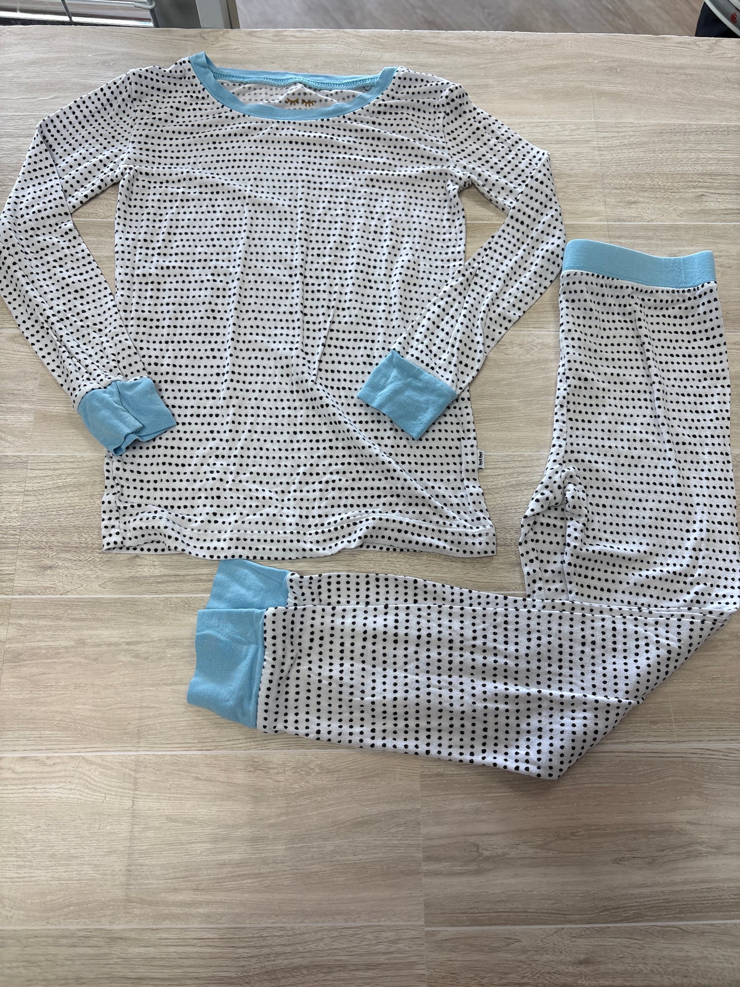 3T Little Sleepies Polka Dotted 2 Piece Lounge Set