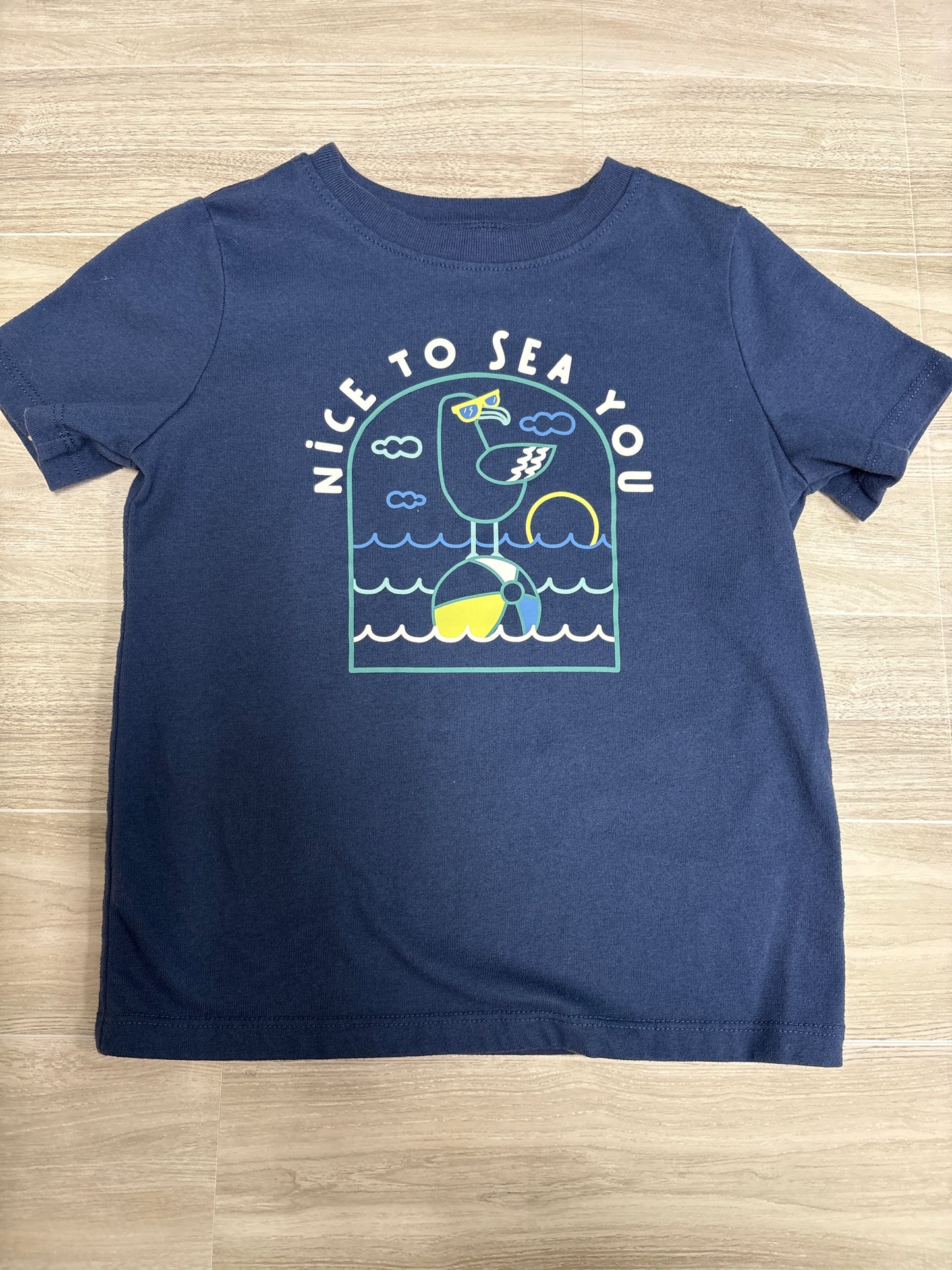 4T Navy Nice To Sea You Tee