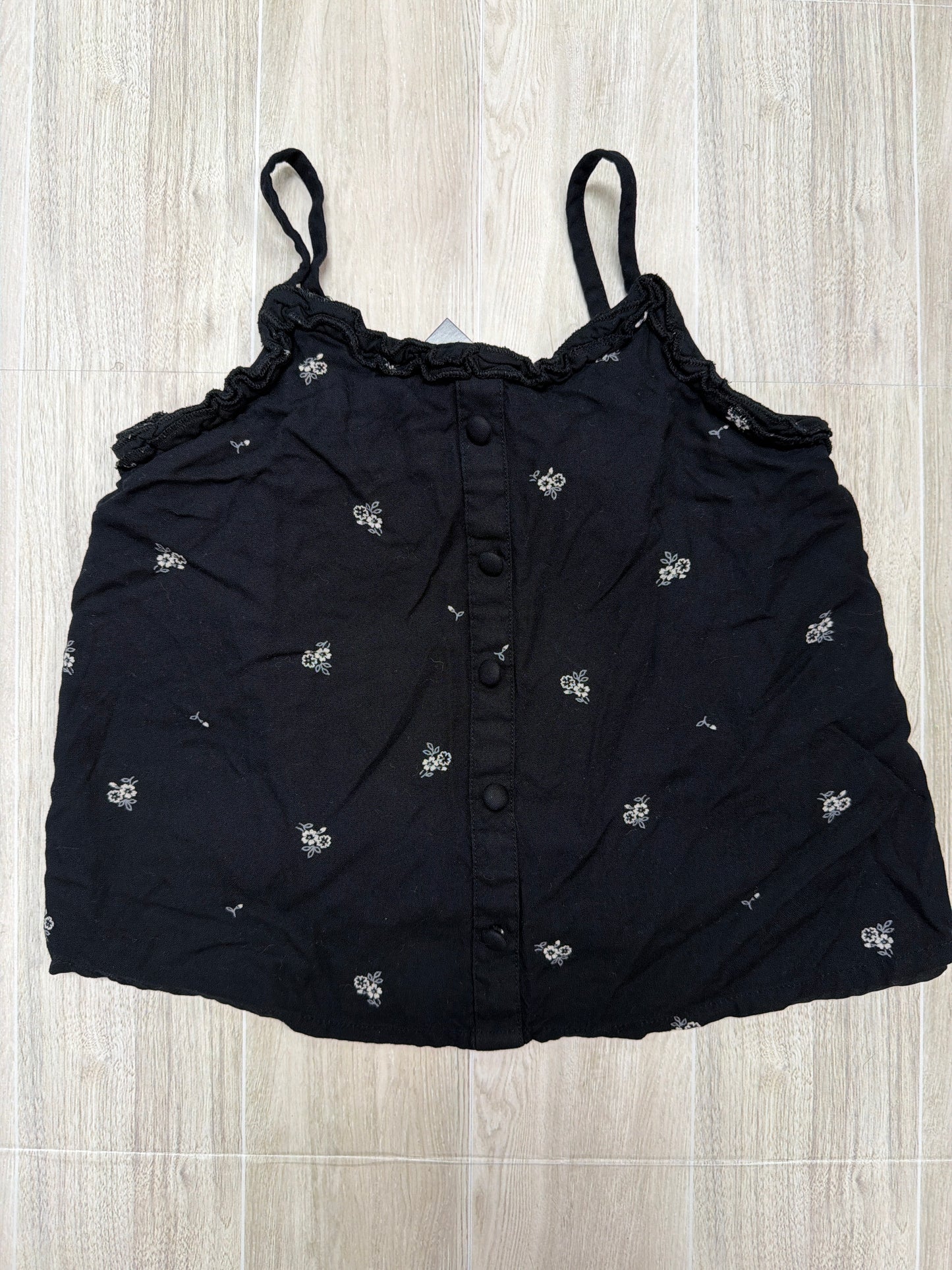 5/6 Abercrombie Kids Black Floral Tank
