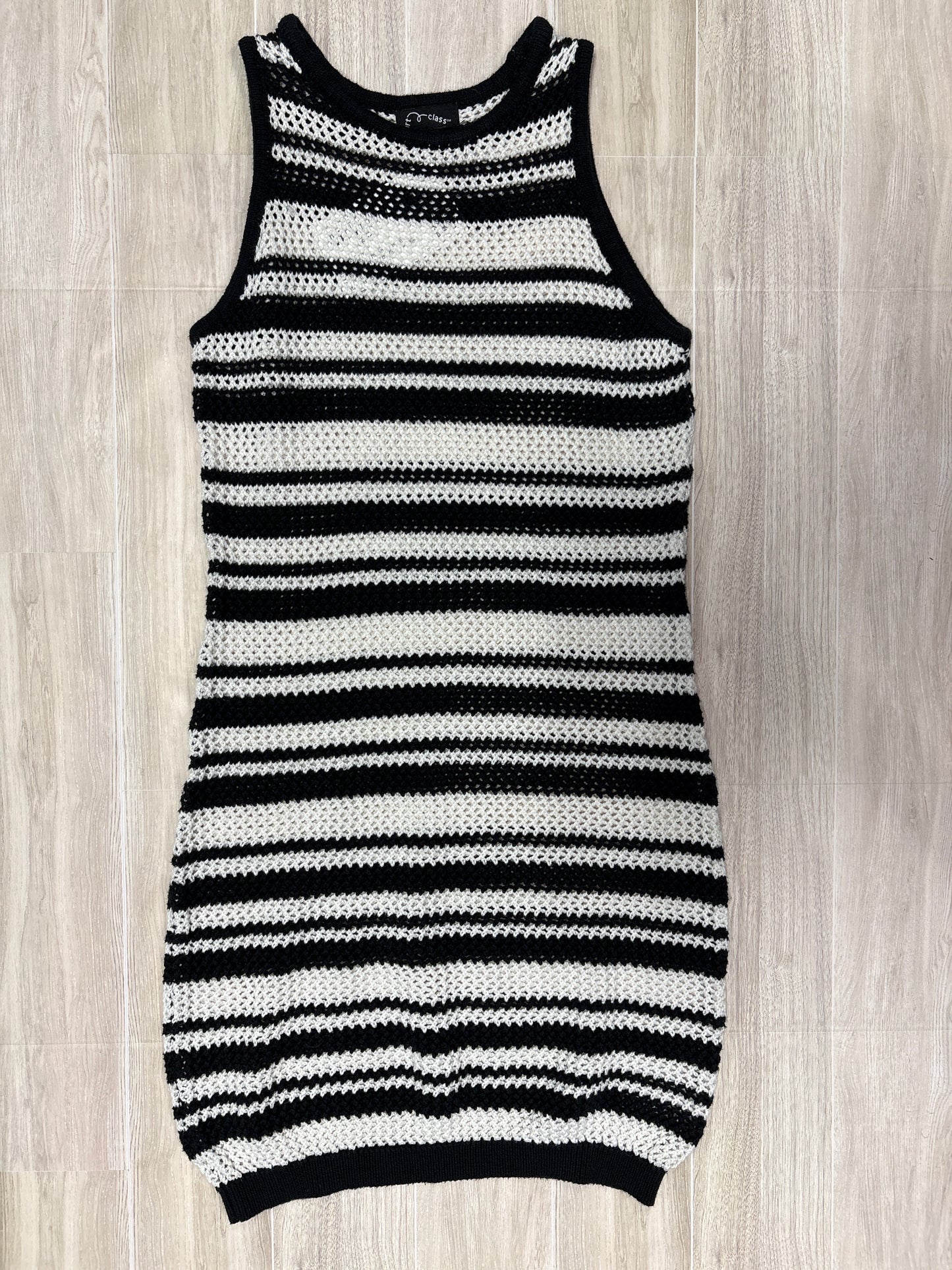 10/12 Black/White Eyelet Cover Up Tank Dress