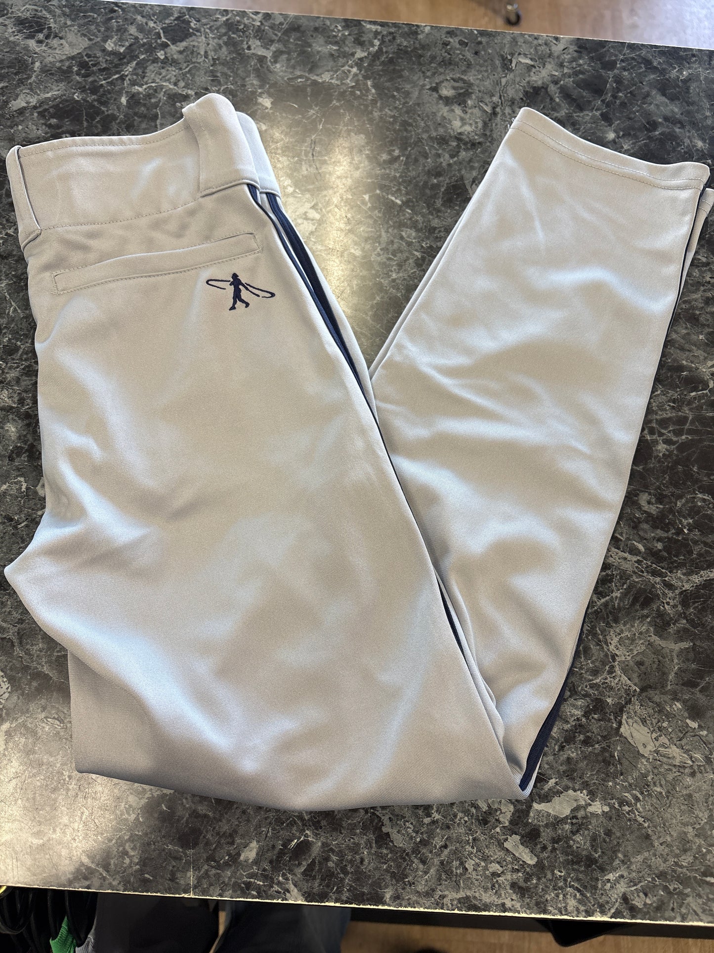 Youth Large - Grey/Blue Nike Baseballl Pant