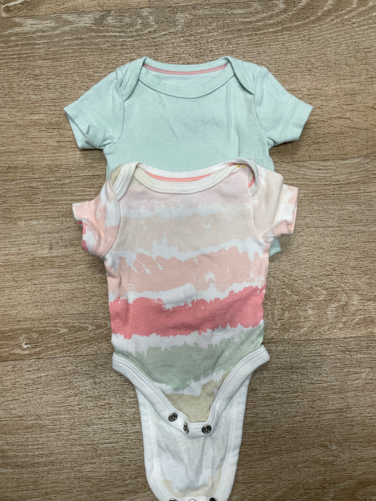 Newborn Onesie 2 Pack Light Pinks/Mint