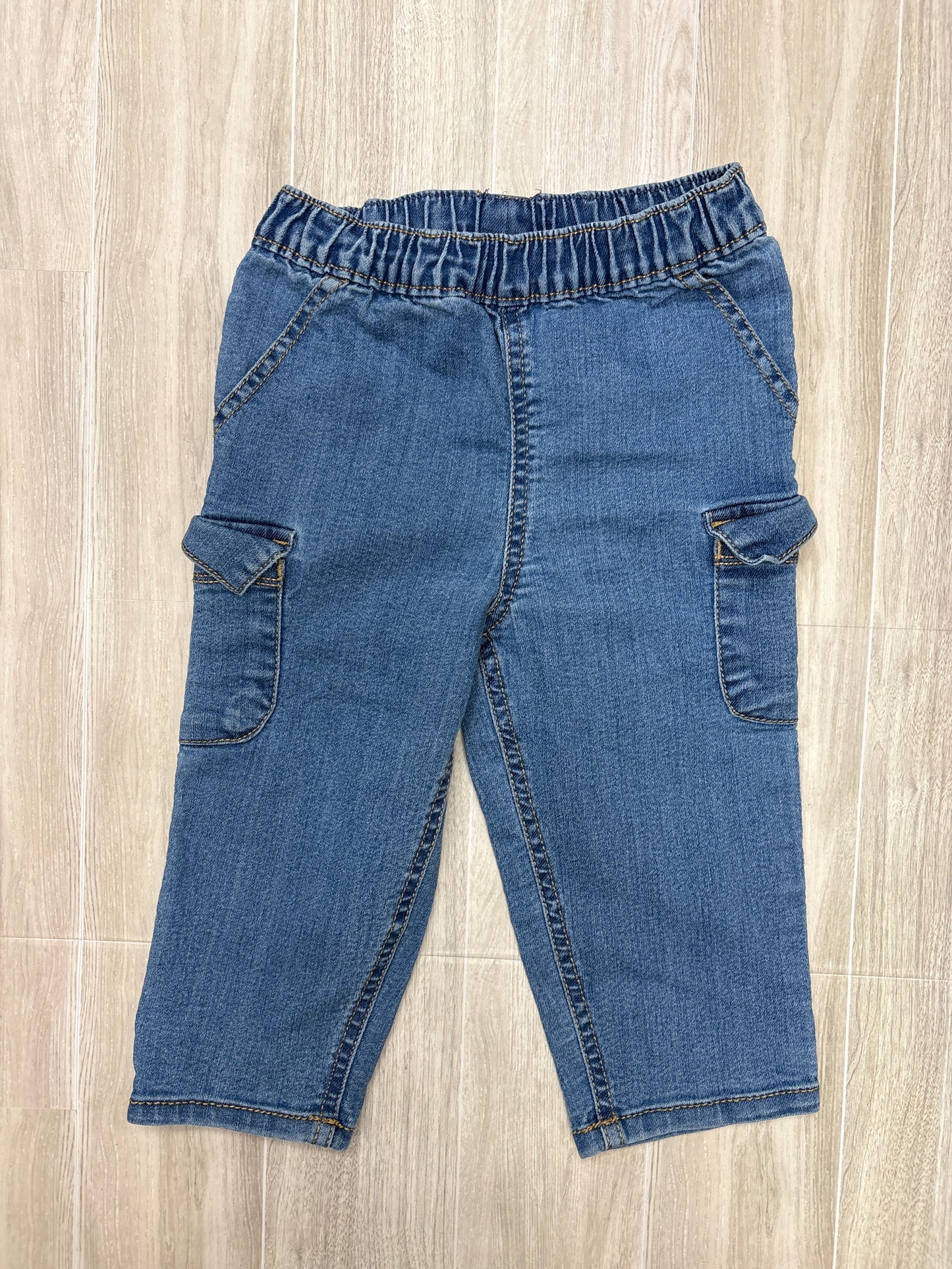 18m Light Wash Cargo Denim