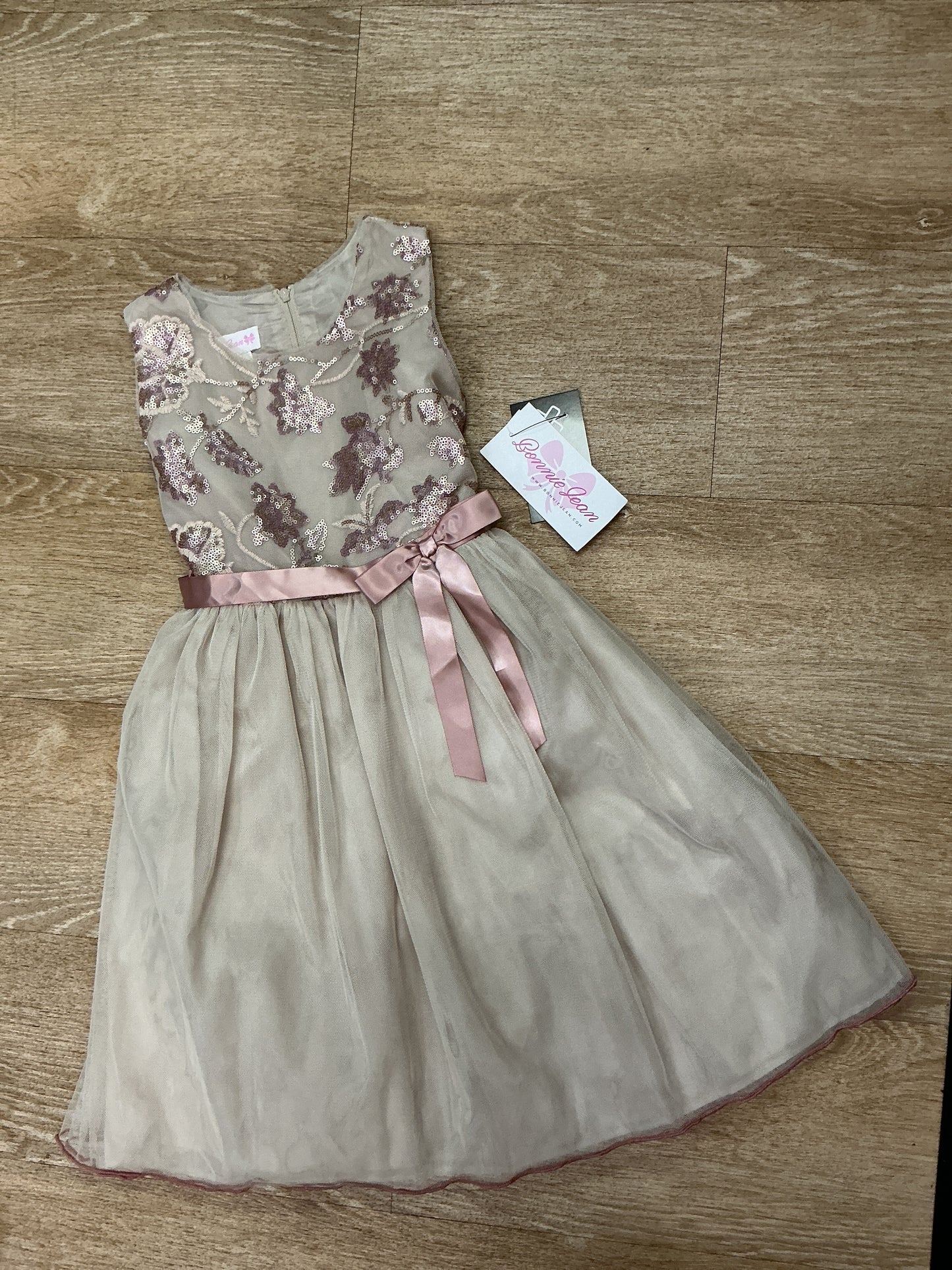 NWT 6X Floral Sequin Dress