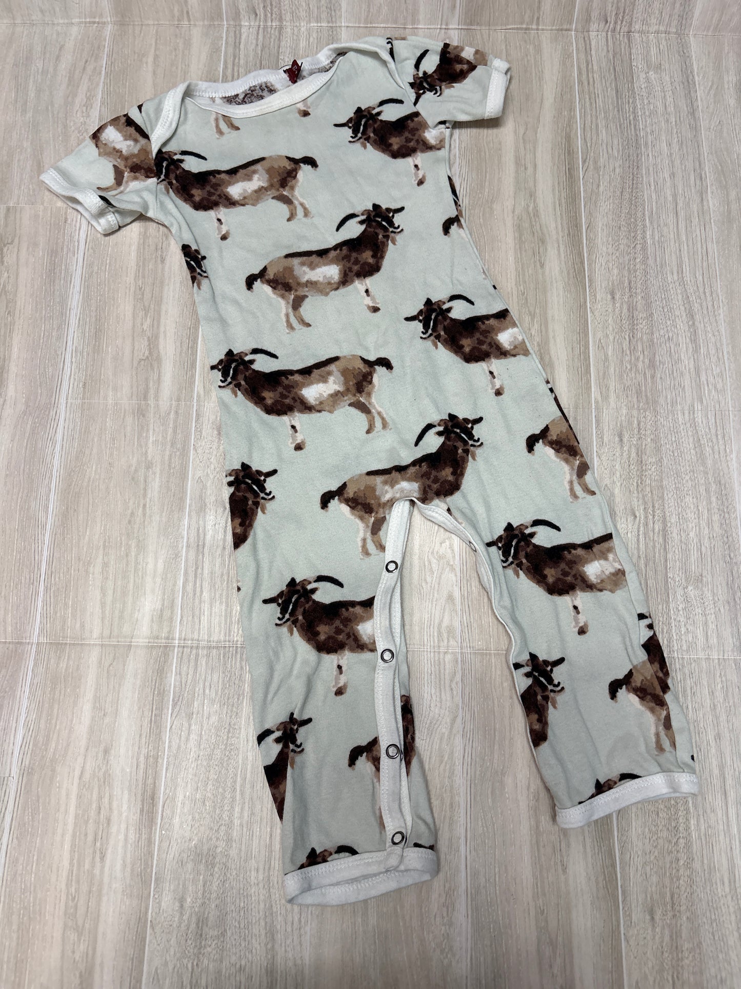 6-12m Milkbarn Mint Goat Jumpsuit