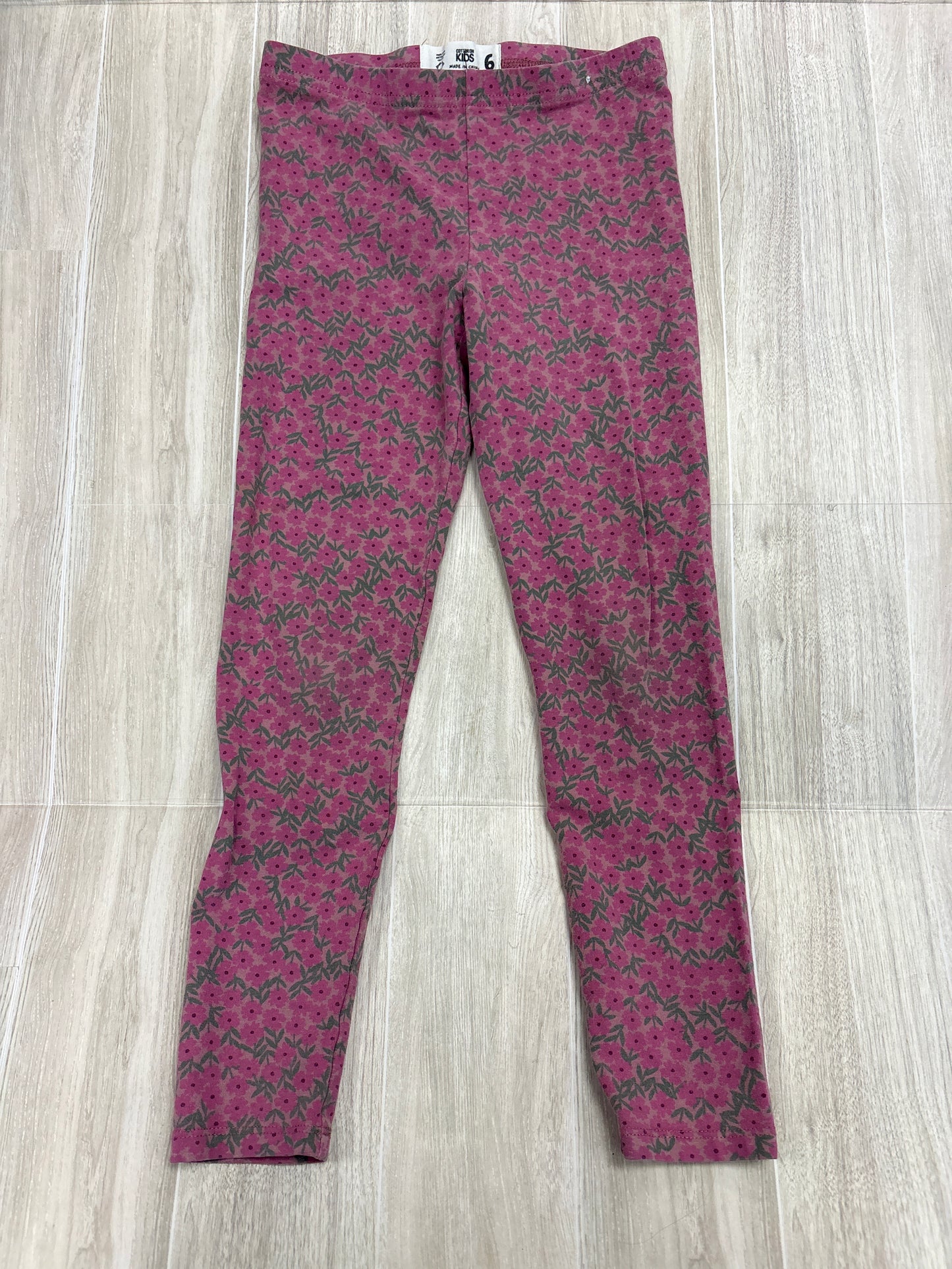 6 Mauve Multi Floral Legging