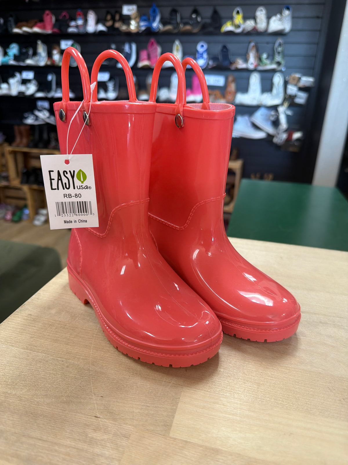 NWT 11c Salmon Rainboots