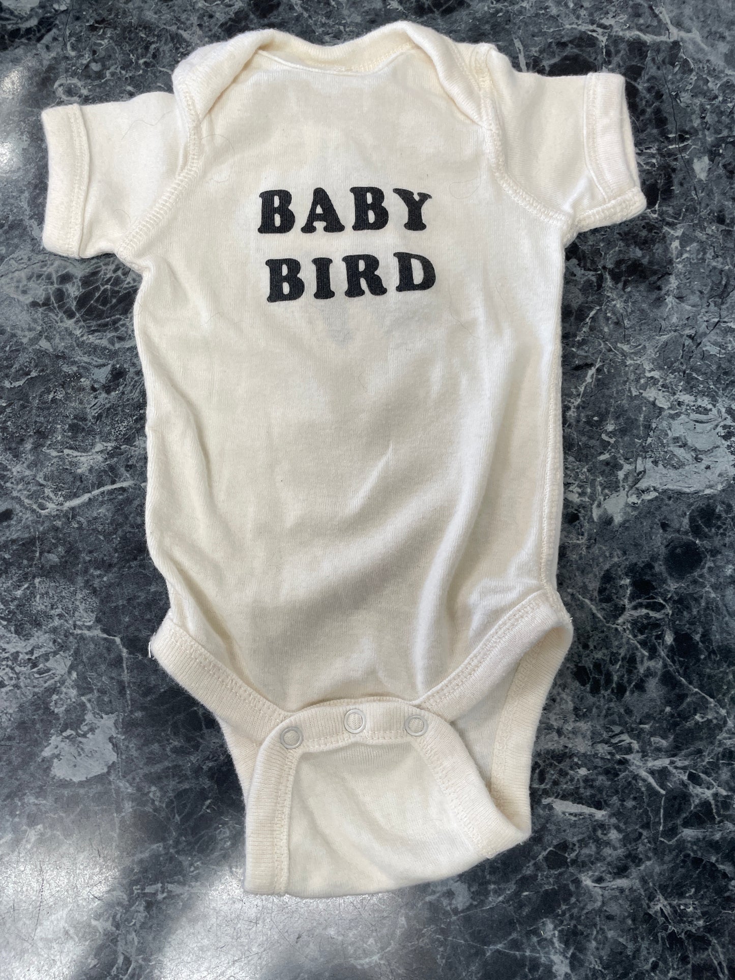 Newborn Baby Bird Cream Onesie
