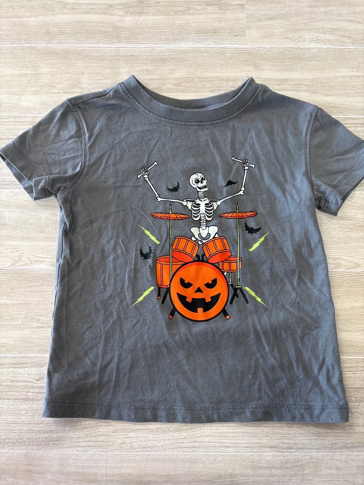 3T Charcoal Grey Halloween Graphic Tee