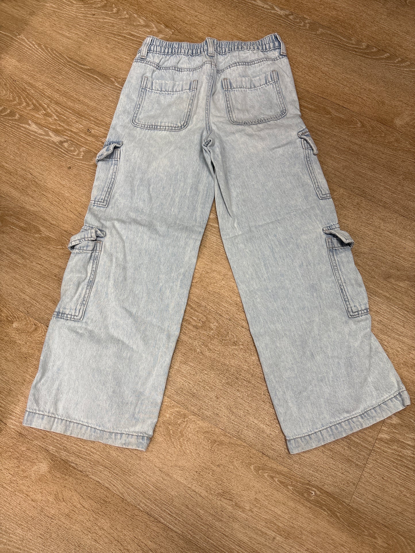 12 Light Wash Cargo Denim