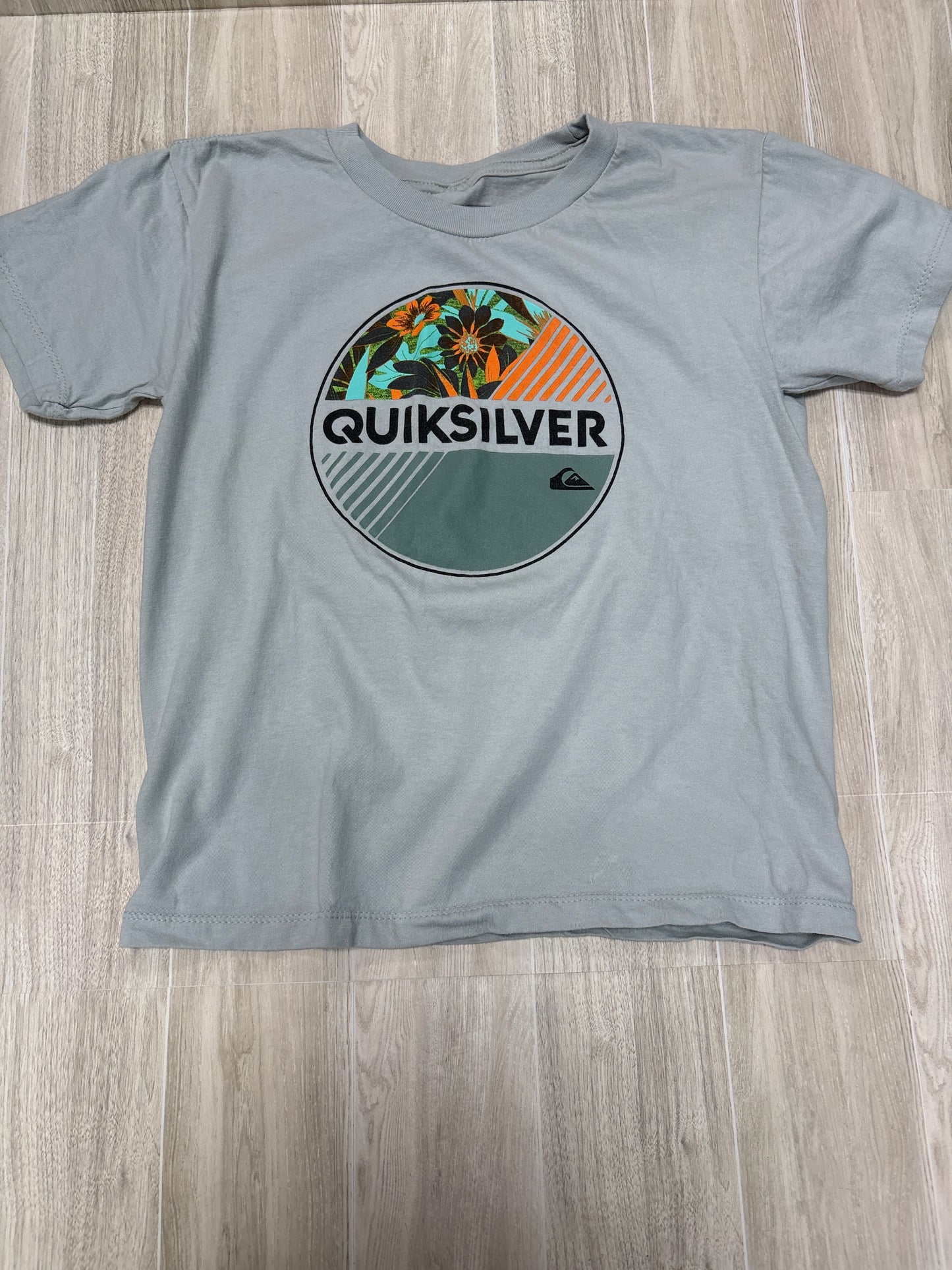 7 Quicksilver Light Blue Graphic Tee