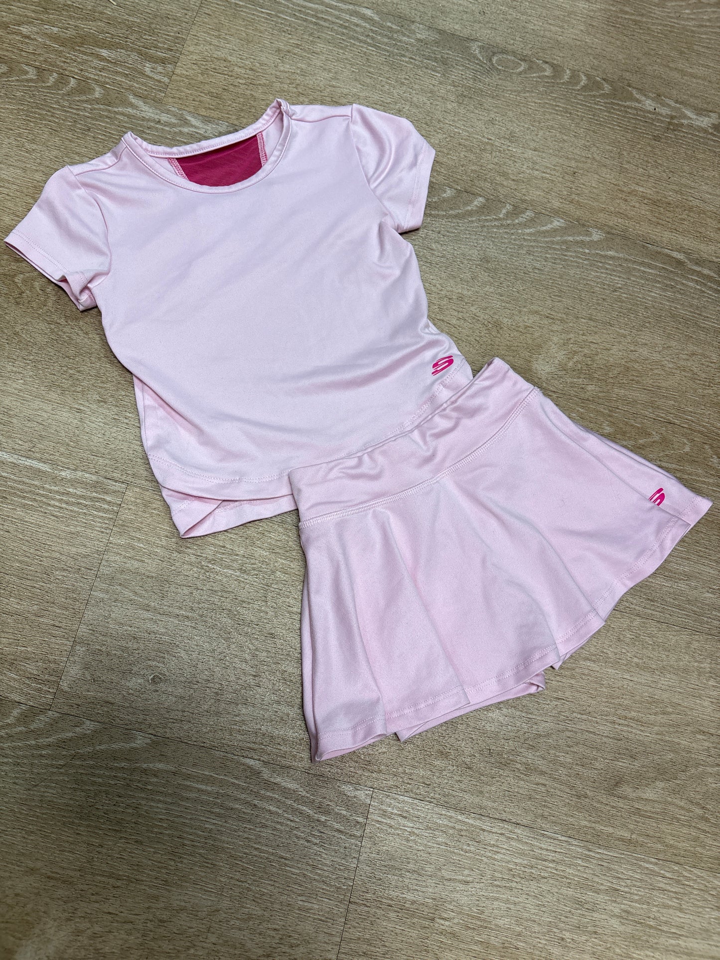 2T Sketchers Light Pink 2 Piece Active Set
