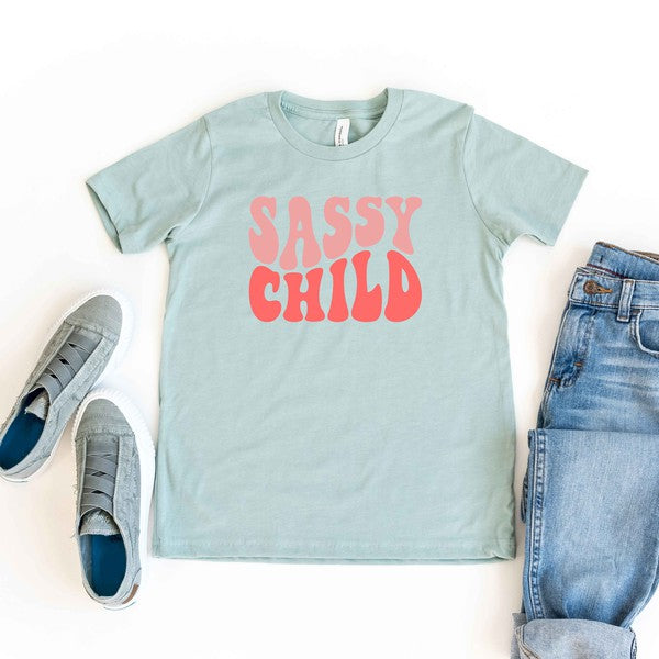 Sassy Child Wavy Youth Graphic Tee