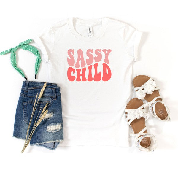Sassy Child Wavy Youth Graphic Tee