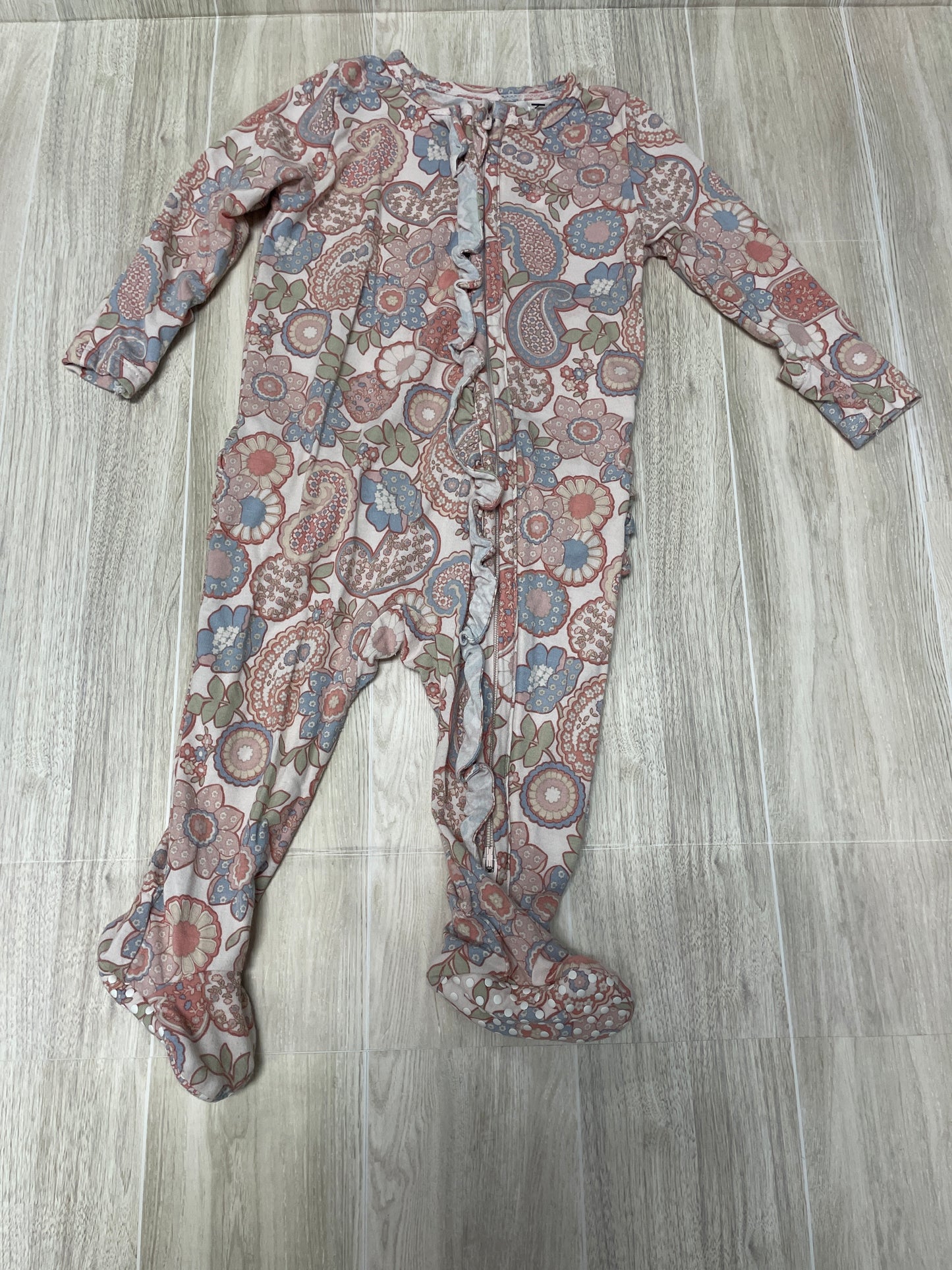 3-6m Pastel Paisley Footed Pajama
