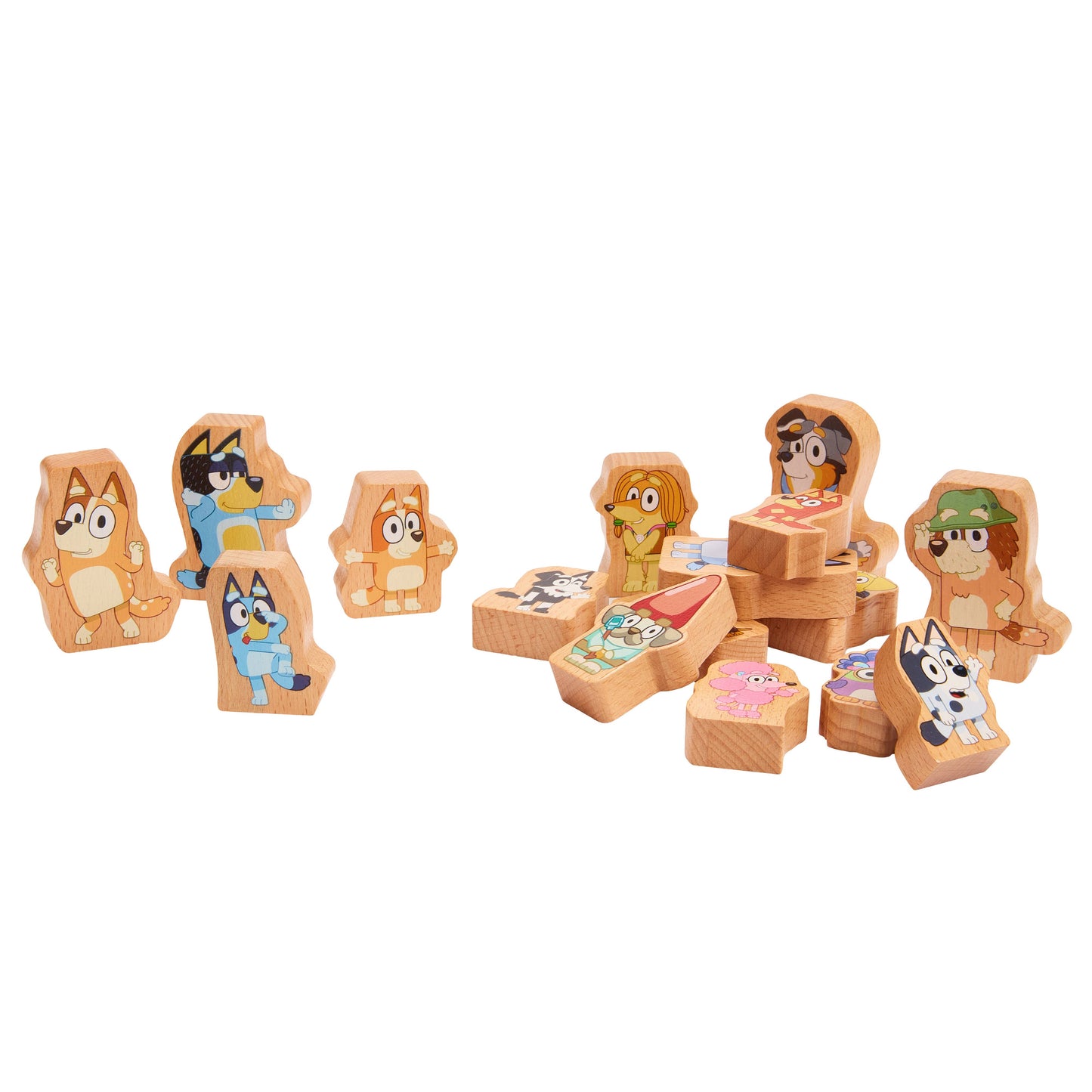 Moose Toys Bluey Wooden Stacking Game