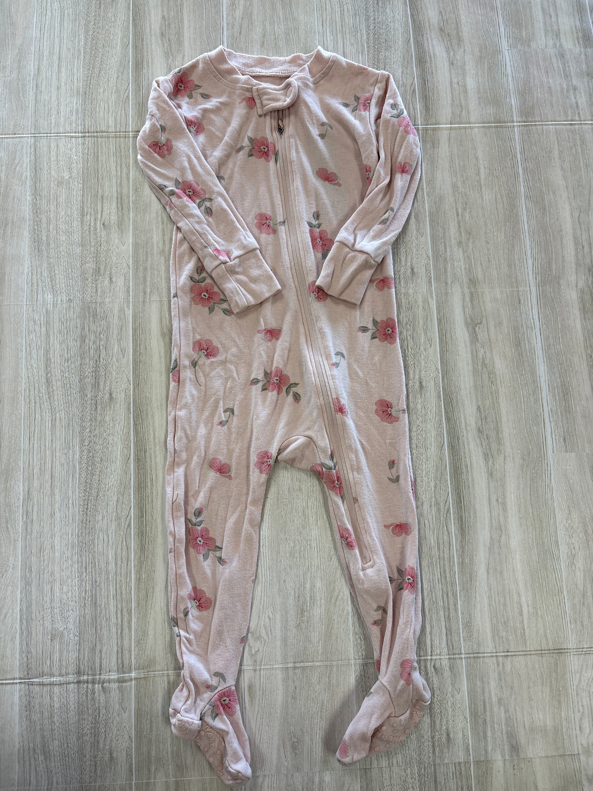 6-9m Light Pink Floral Pajama