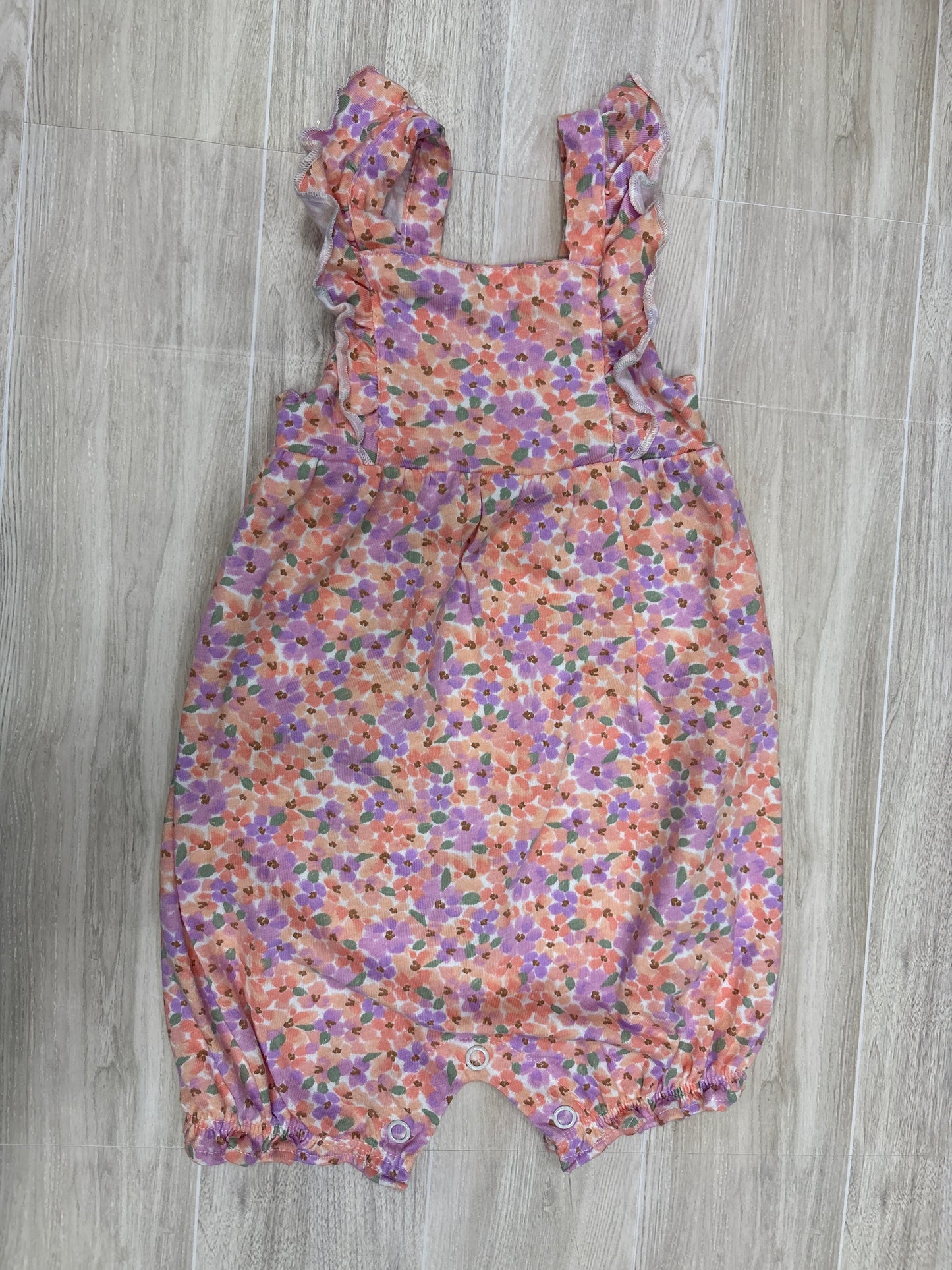 6m Coral Floral Tank Romper