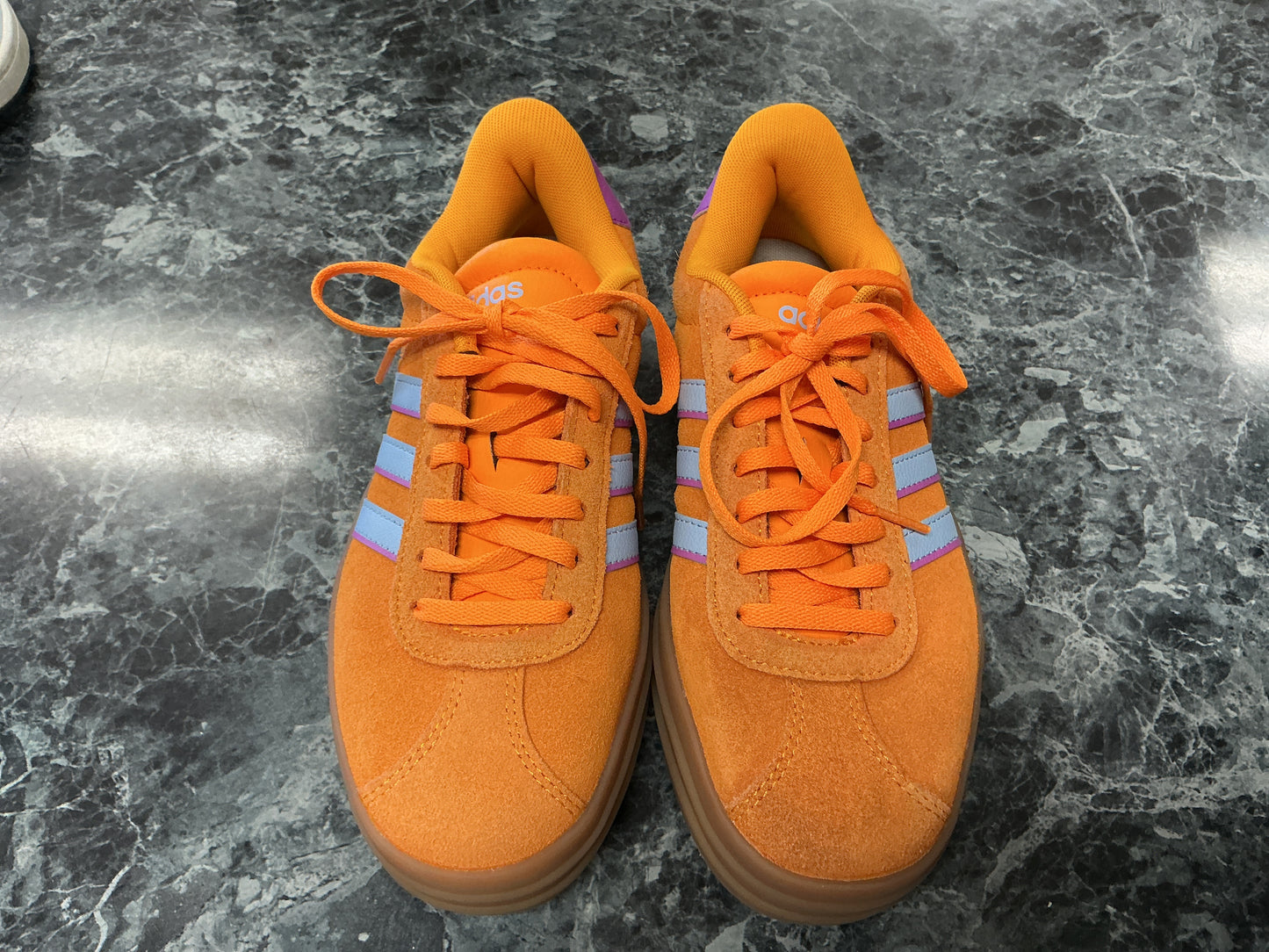 6W Adidas VI Court Bold Platform Shoes - Orange