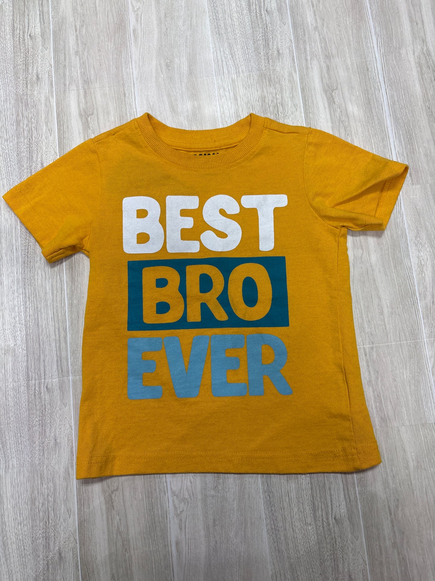 2T Yellow Best Bro Ever Shirt