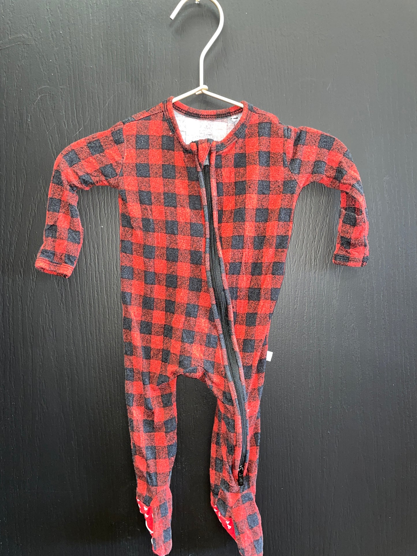 NB Poshpeanut Red/Black Checked Pajama