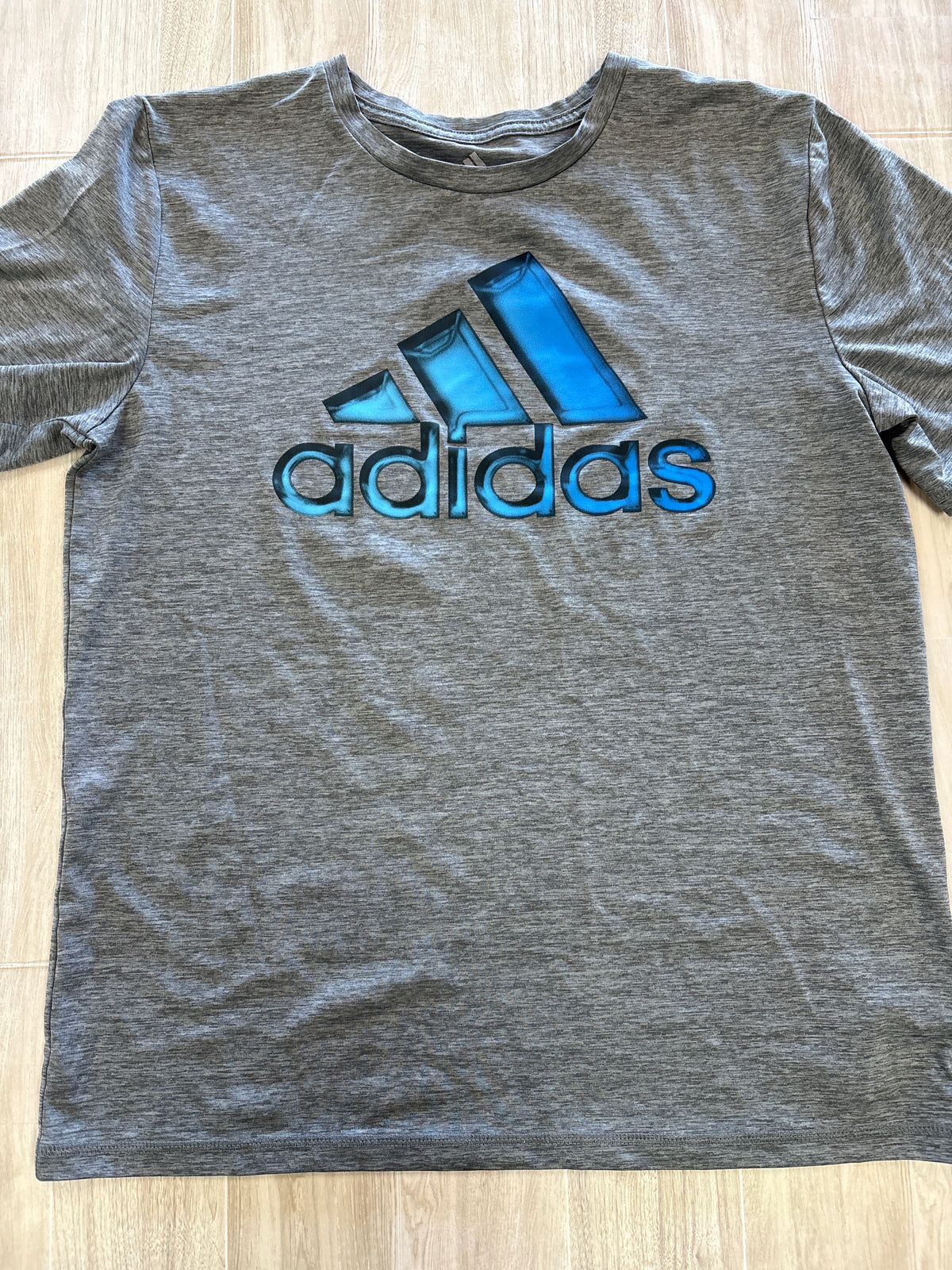 Youth XL Heathered Grey Adidas Graphic Tee
