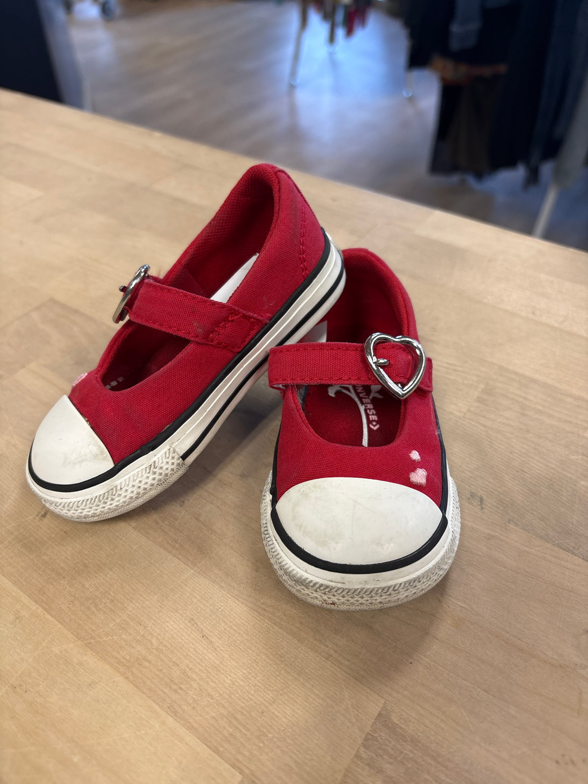 5c Red Mary Jane Converse