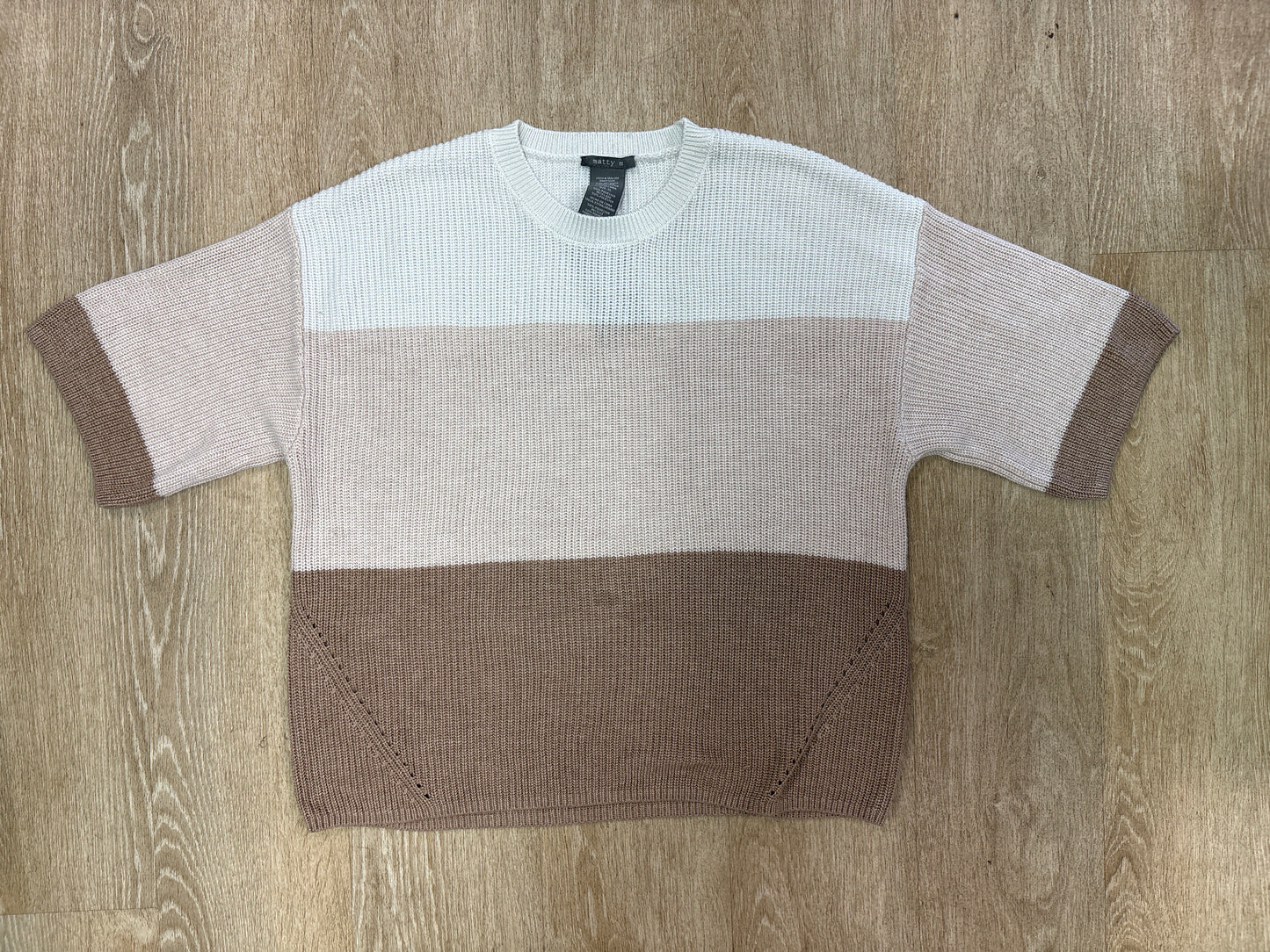 Womens XL Knit Colorblock Sweater