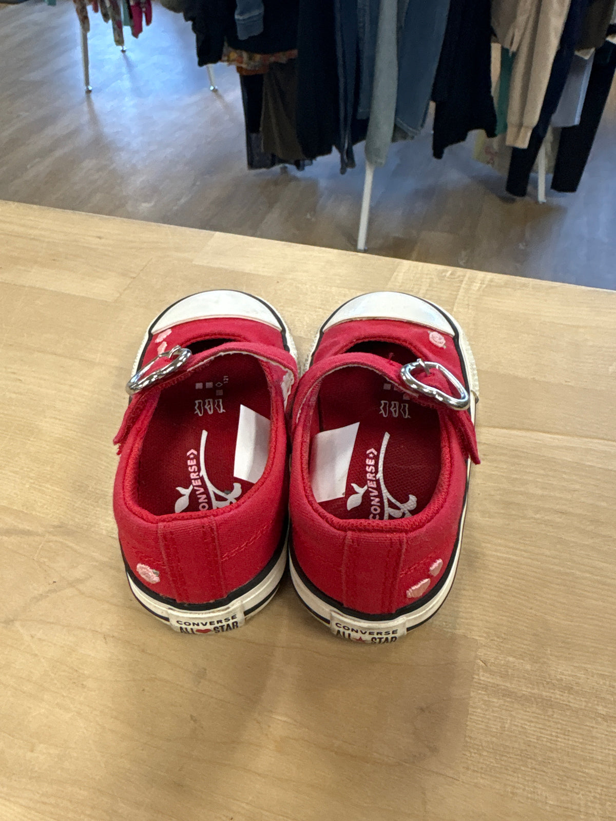 5c Red Mary Jane Converse