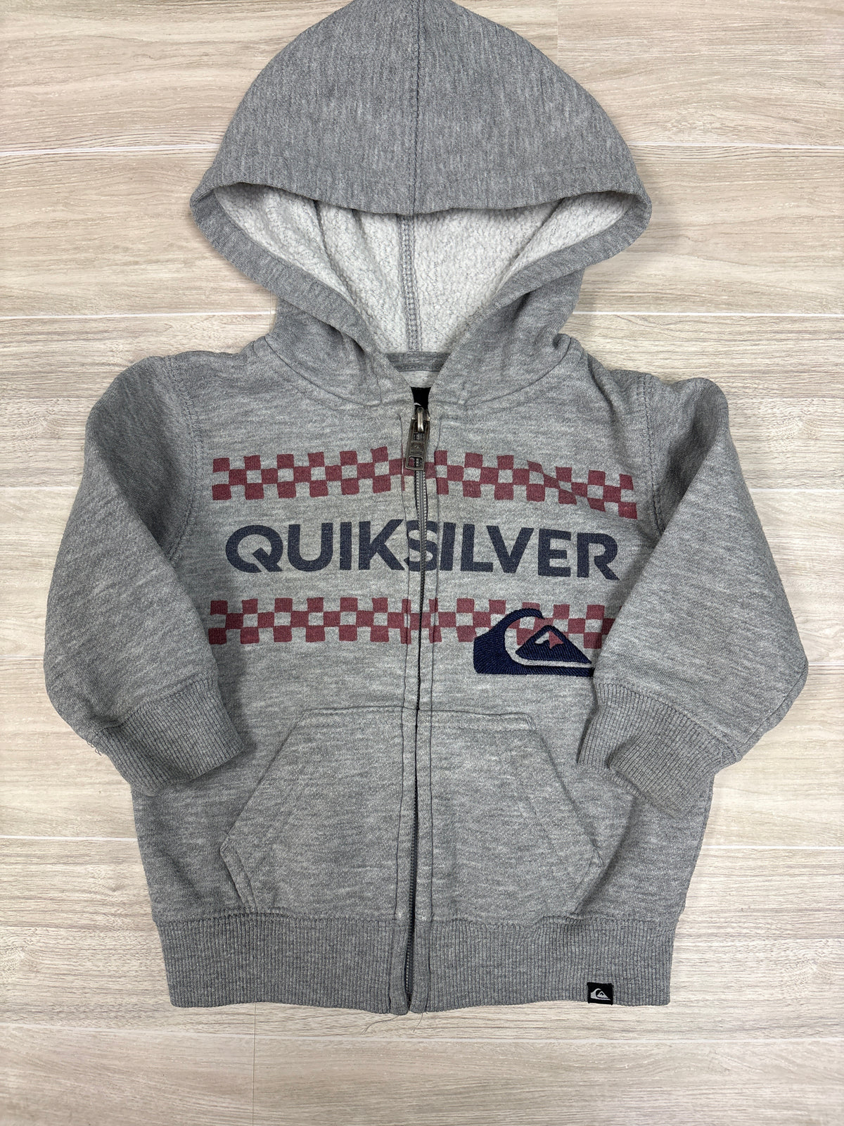12m Grey Quicksilver Graphic Zip Up Jacket - Blemish