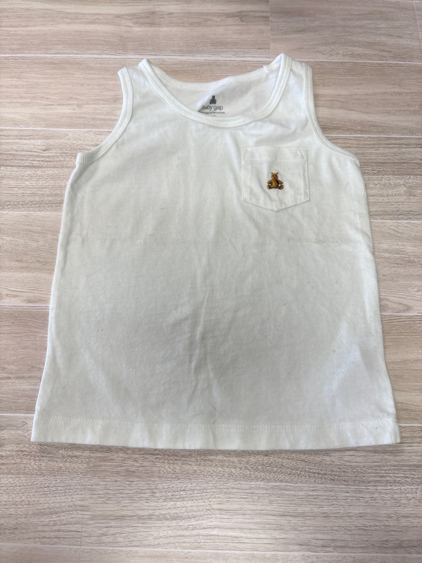 3T Baby Gap Off White Pocket Tank