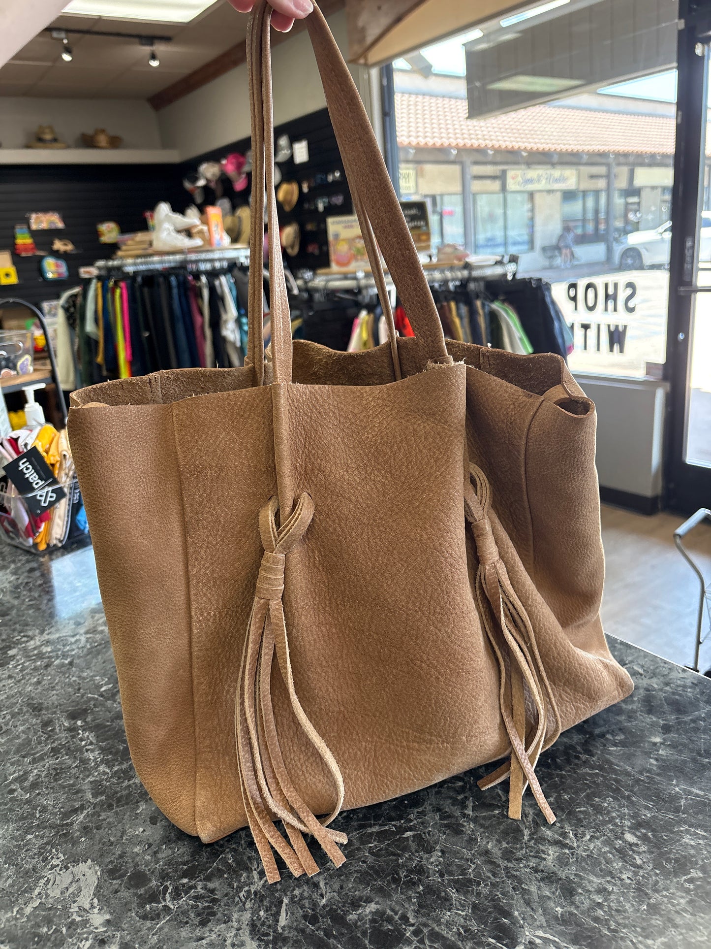 B-Low The Belt Brown Tassle Leather Bag