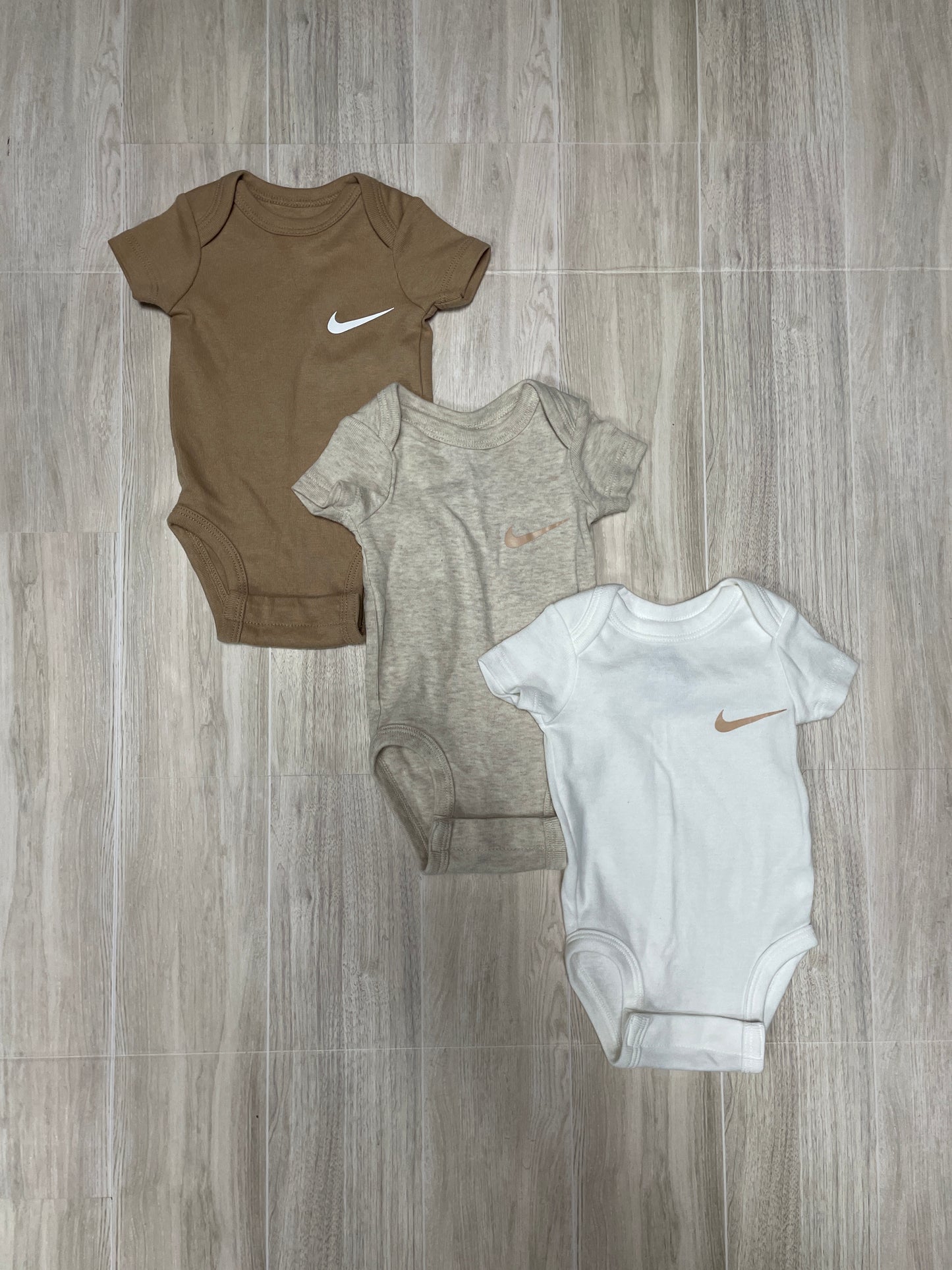 Newborn Nike Tans Onesie 3 Pack