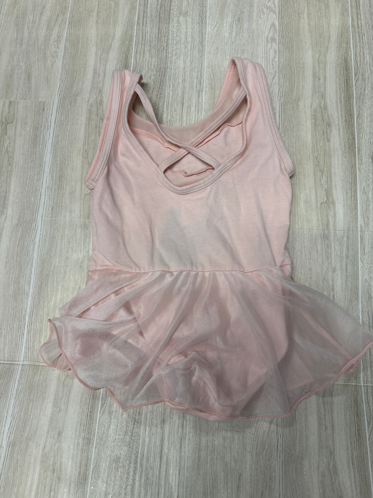 4/5 Light Pink Skirted Leotard