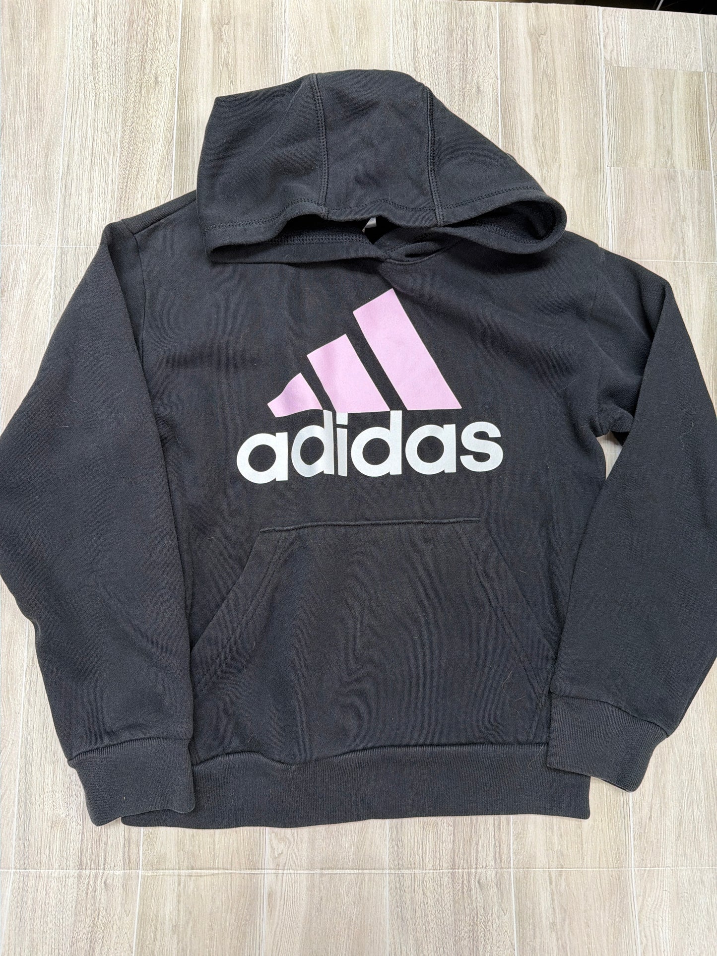 7/8 Black Adidas Graphic Hoodie