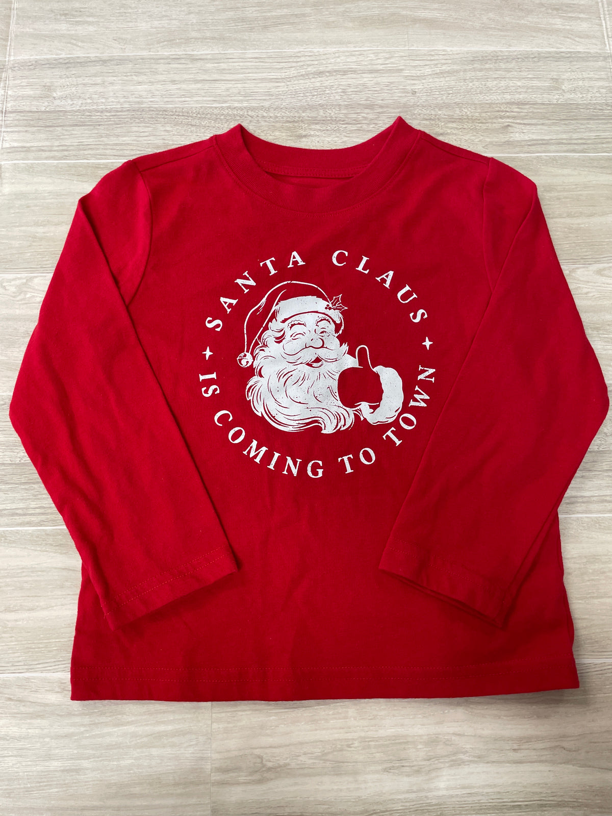 4T Santa Claus Coming to Town Long Sleeve