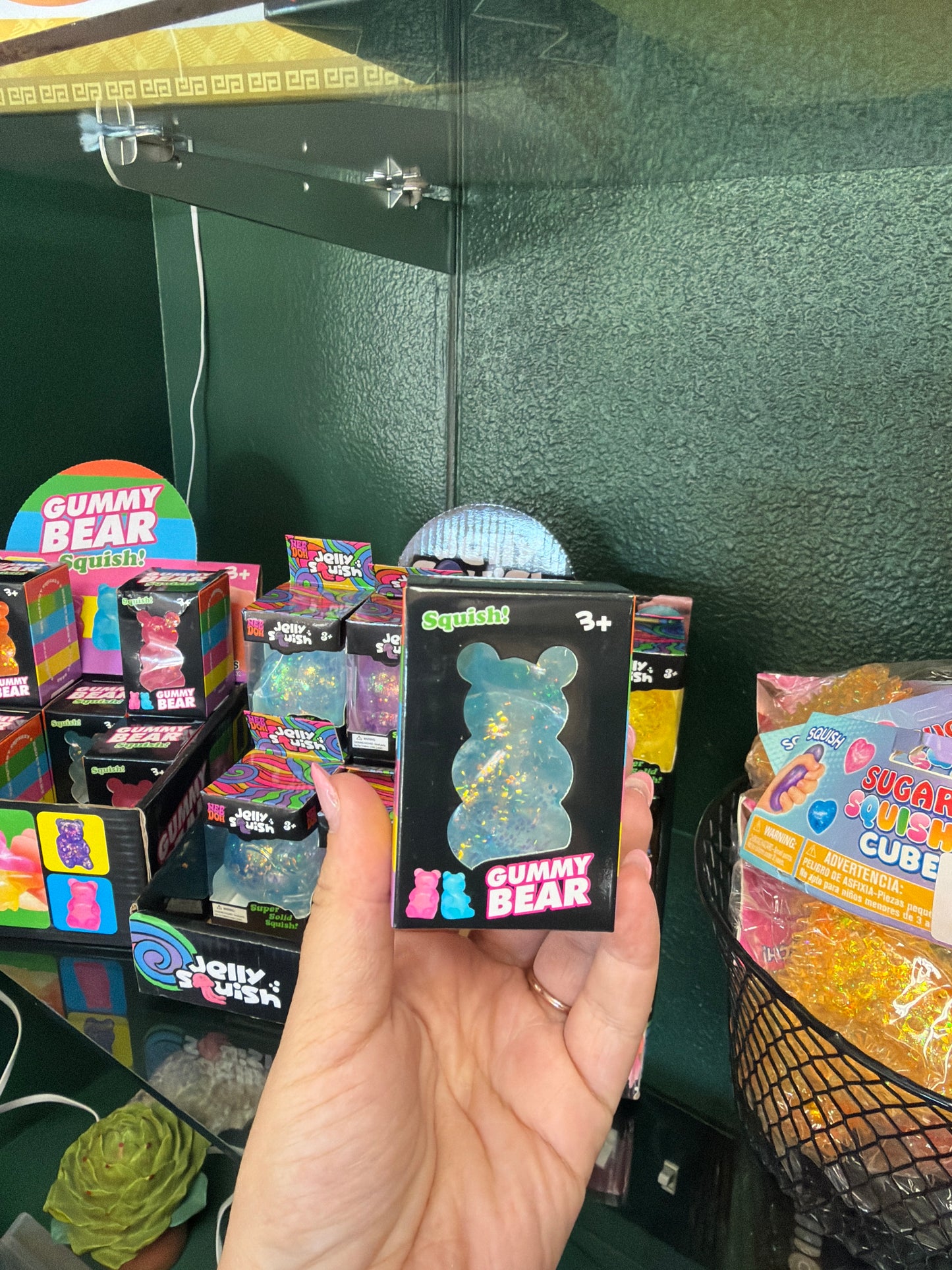 Squishy - Gummy Bear - Blue Glitter