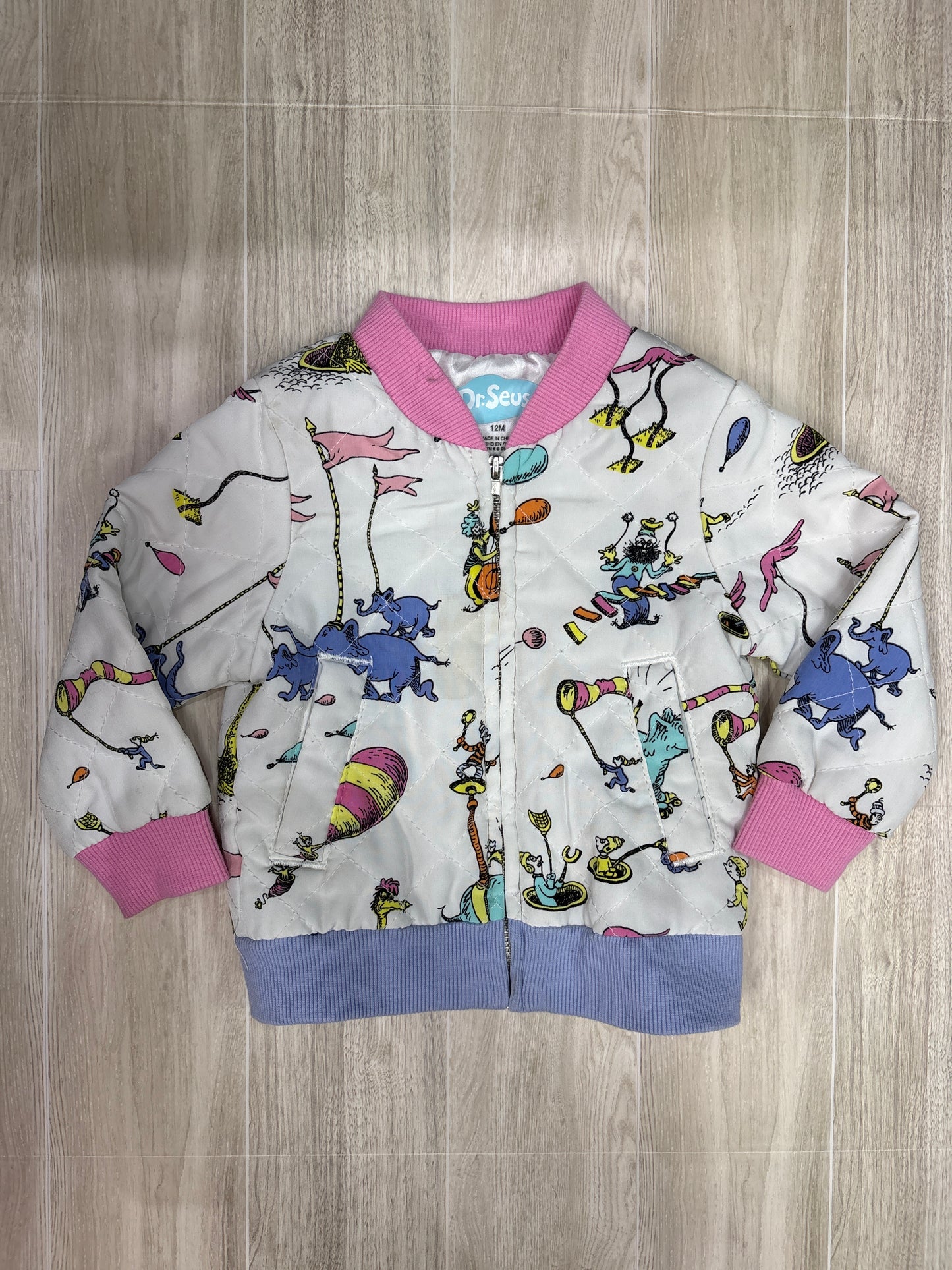 12m Dr Seuss Character Quilted Jacket