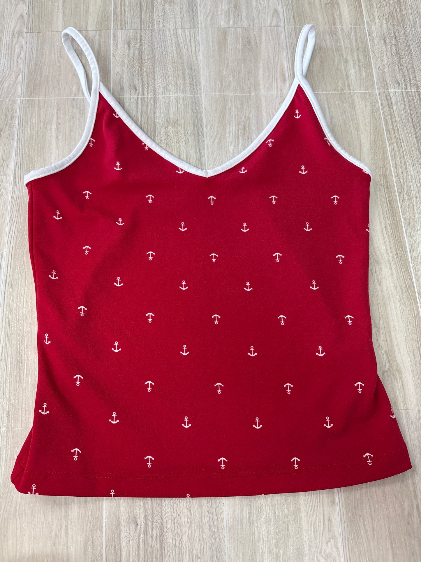 Womens XS Red Anchor Tank