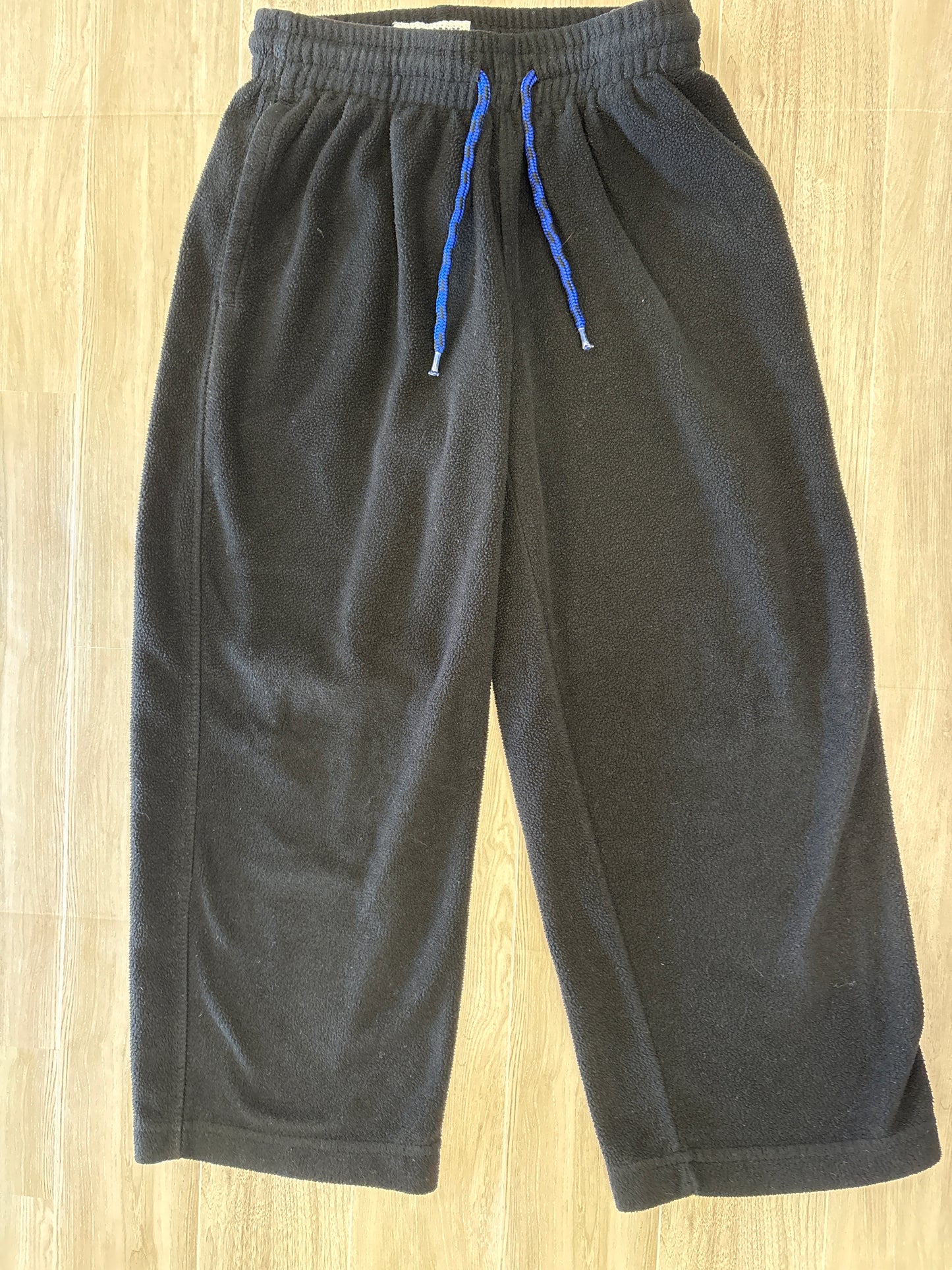 6/7 Blue Tied Black Baggy Sweat Pant
