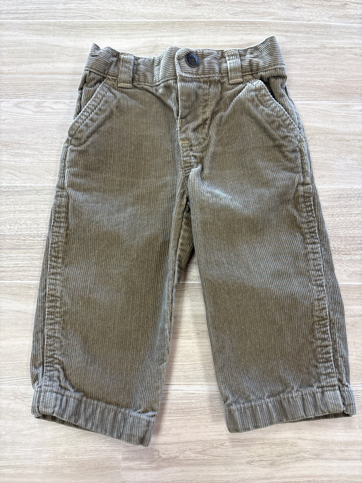 9m Tan Corduroy Straight Leg Pant