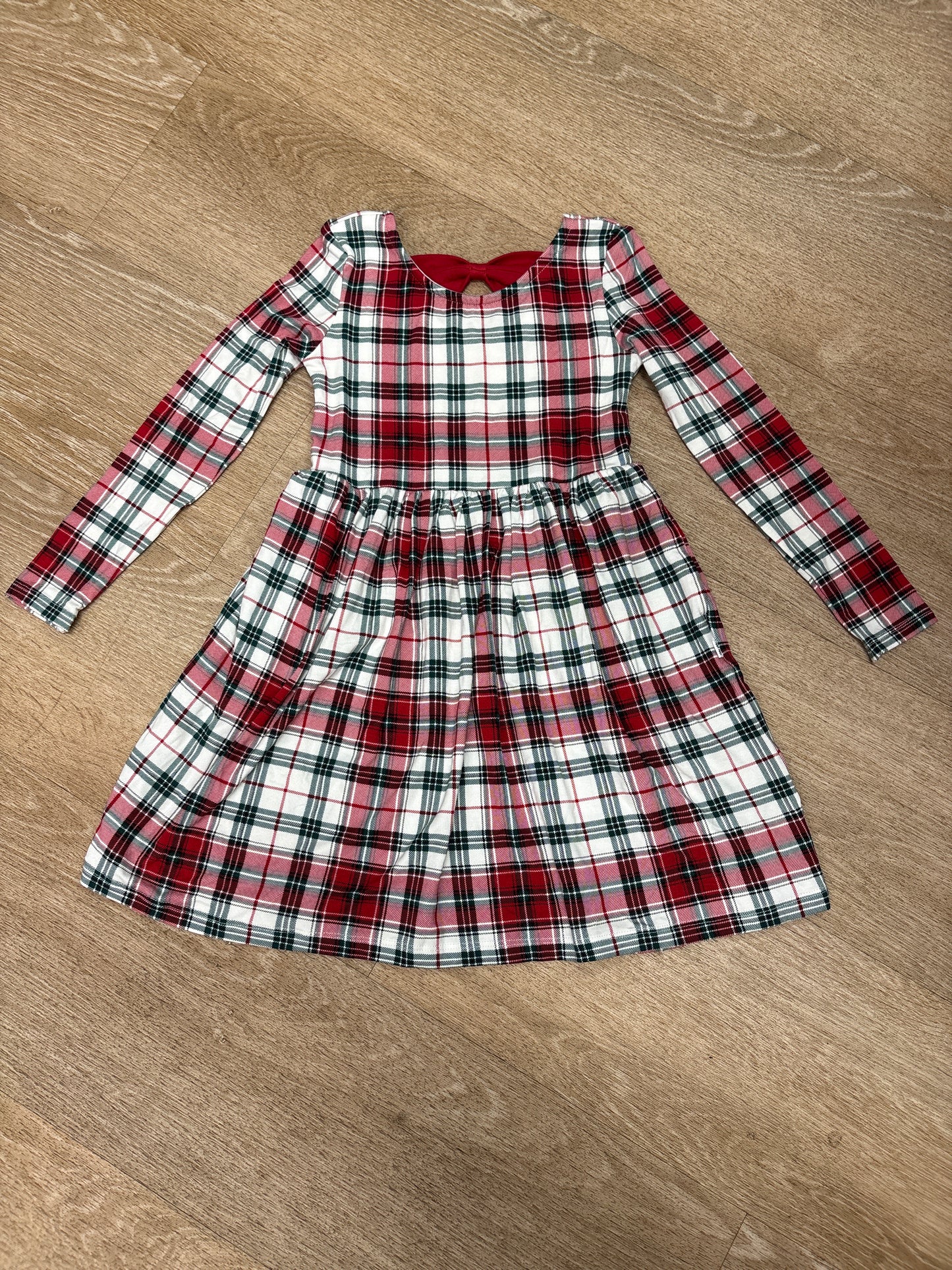 NWT 4T Plaid Bow Back Skater Dress