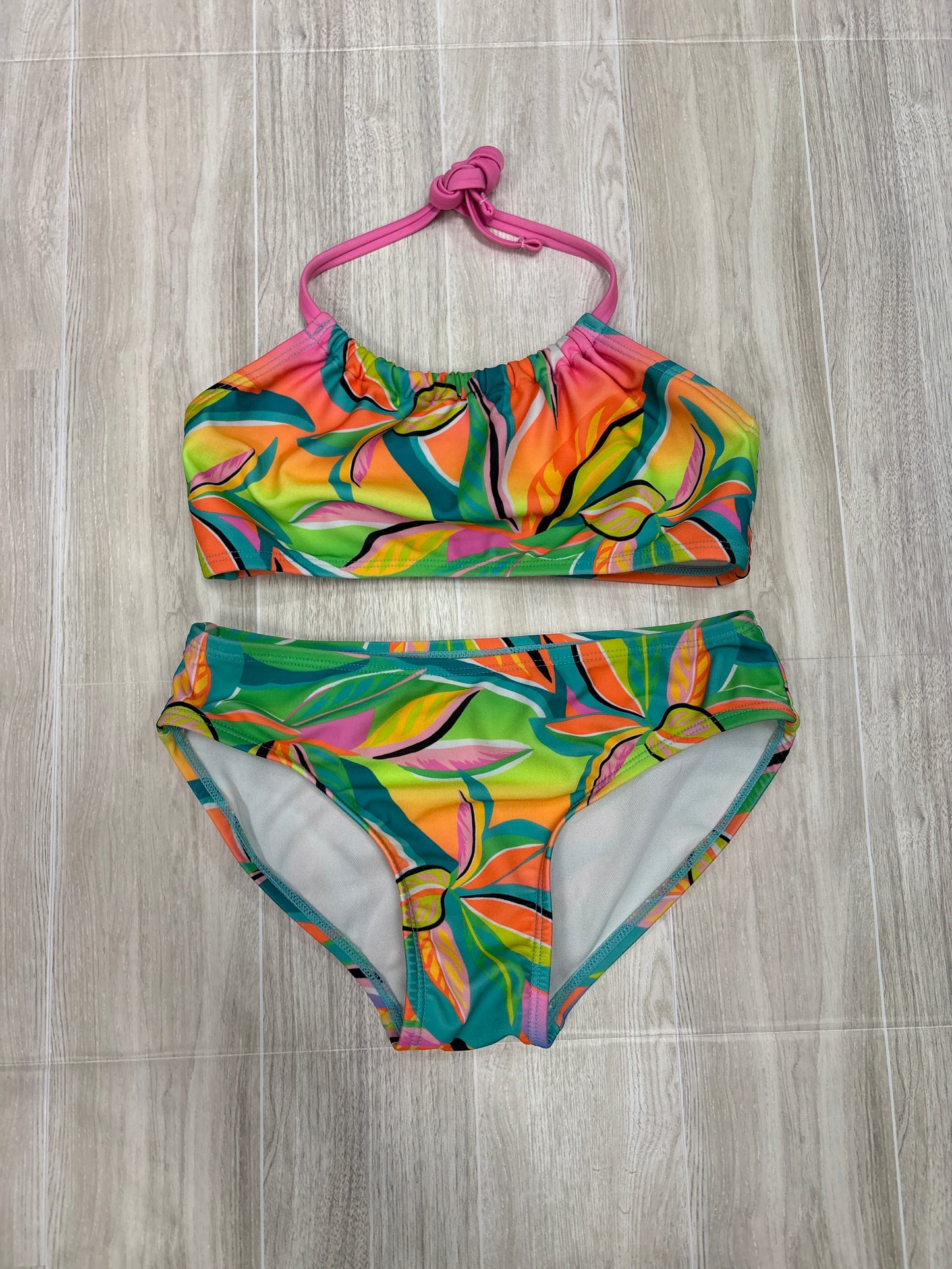 6/7 Neon Leaf 2 Piece Swim Set
