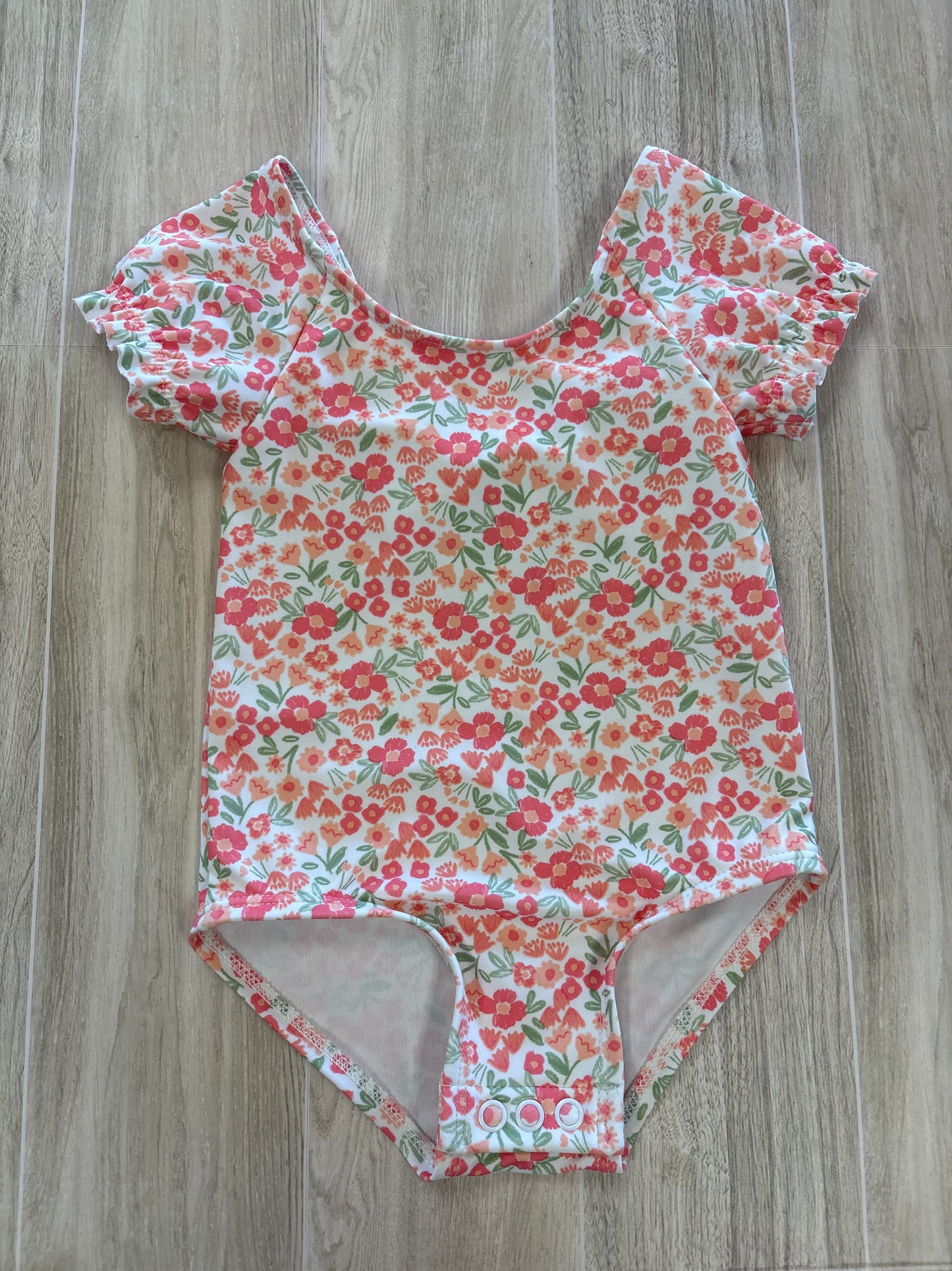 9m White Floral One Piece Swimsuit