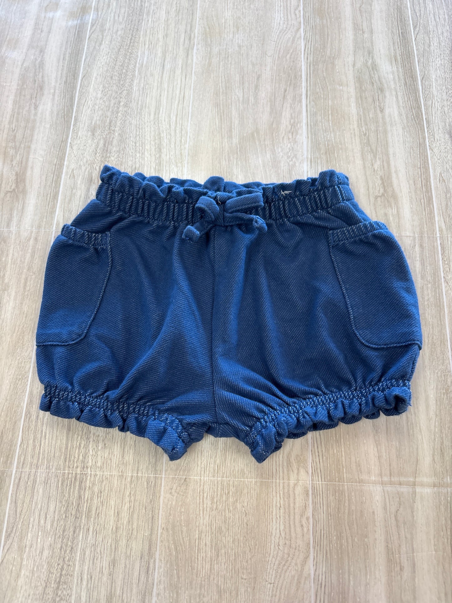 0-3m Faux Denim Bubble Bloomers