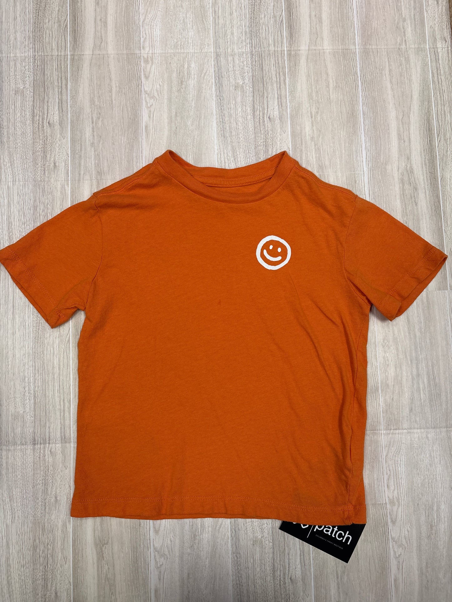 5T Orange Smiley Graphic Shirt